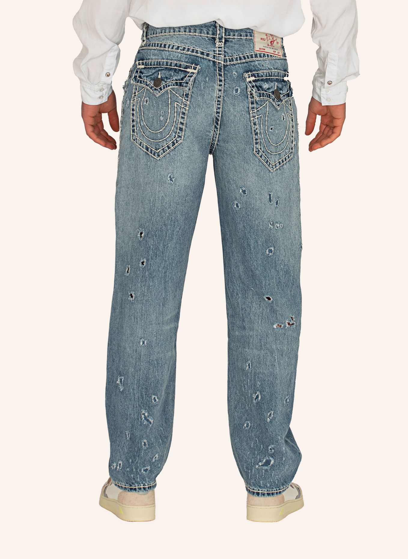 TRUE RELIGION Baggy Jeans Super T Bobby, Farbe: BLAU (Bild 9)