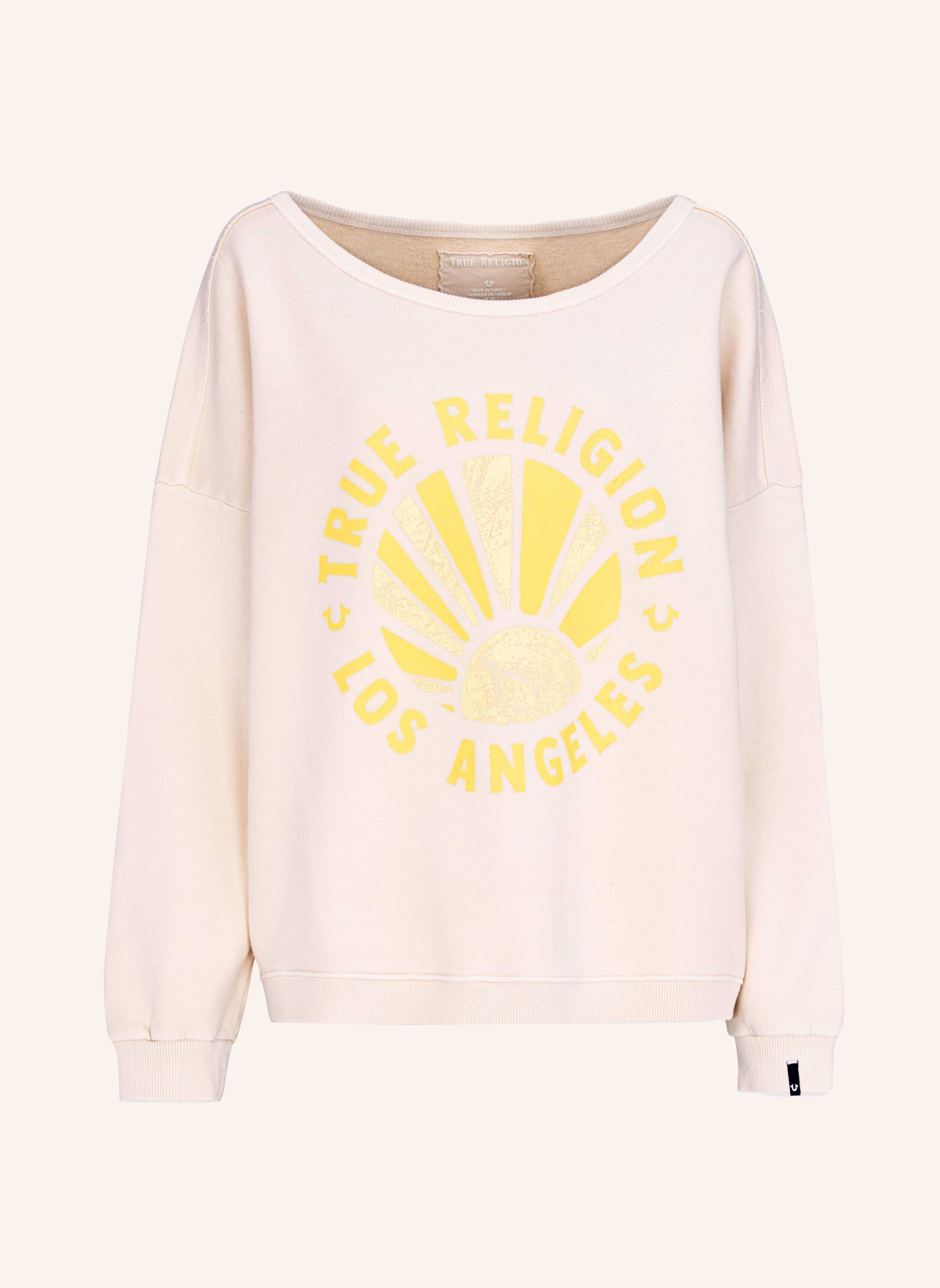 TRUE RELIGION Sweatshirt MALIBU, Farbe: BEIGE (Bild 1)