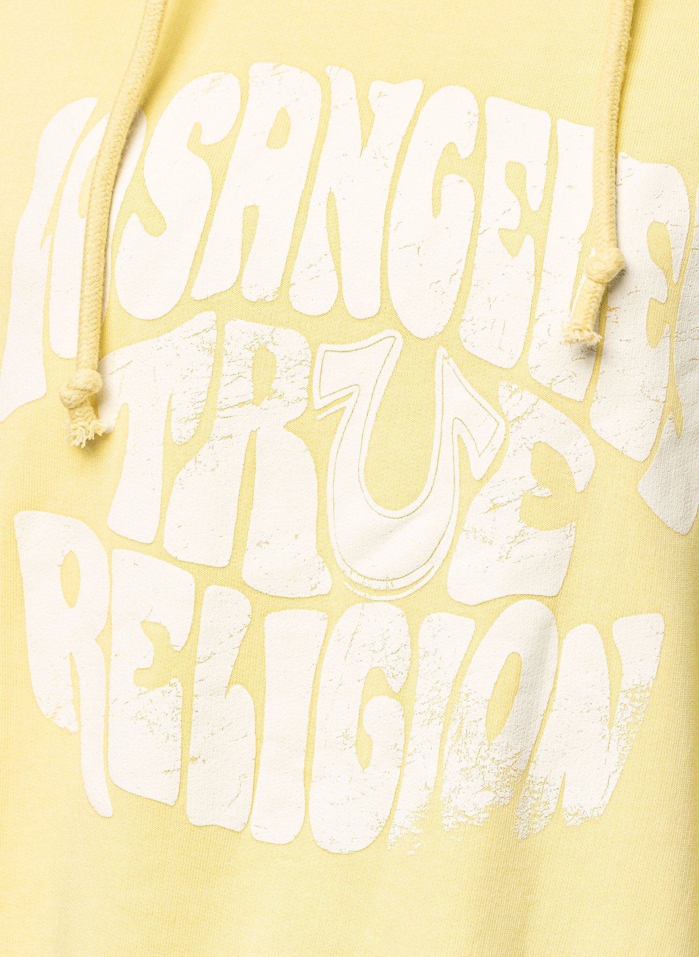 TRUE RELIGION Hoodie LOSANGELES TRUE, Farbe: GELB (Bild 7)