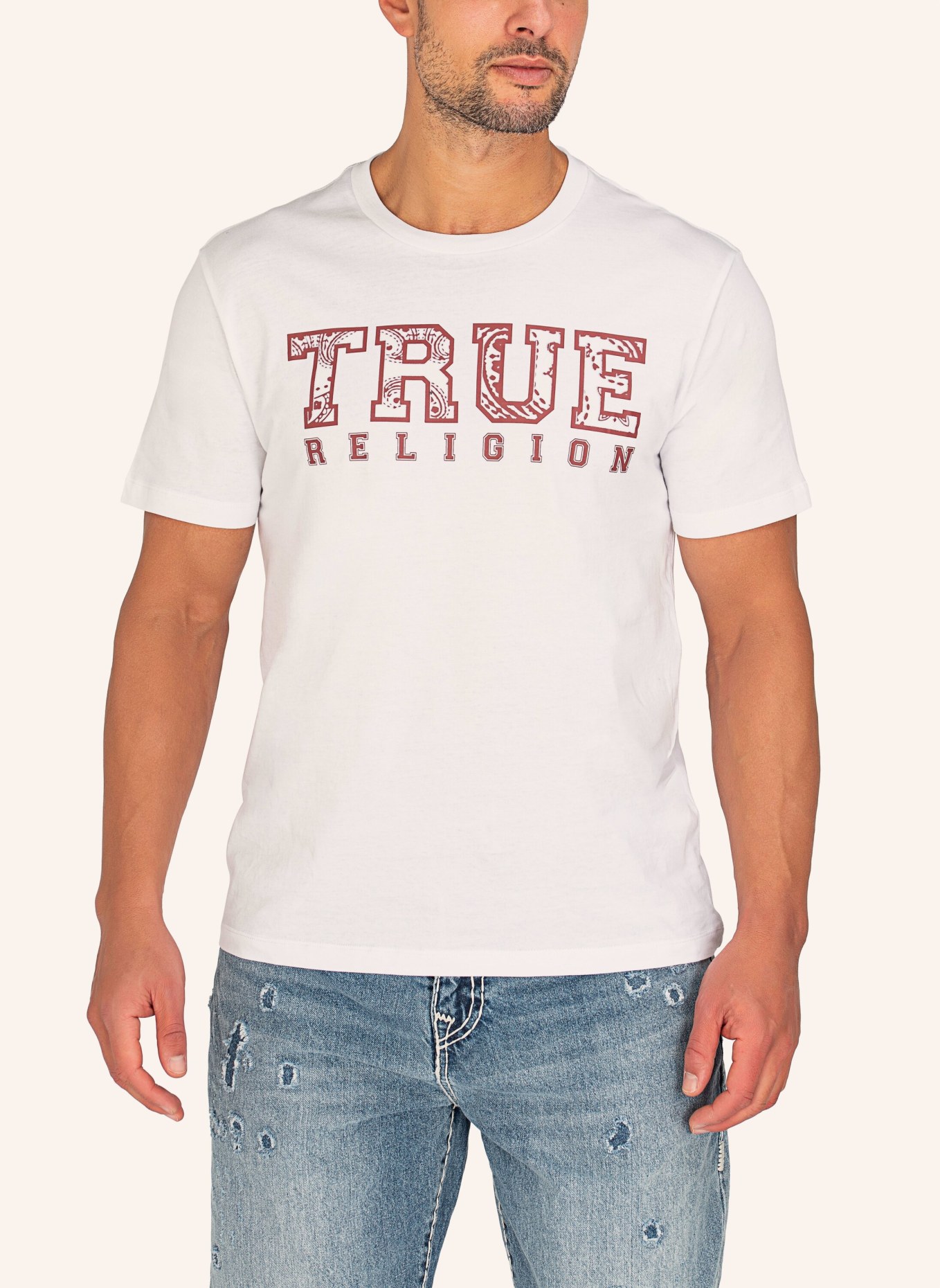 TRUE RELIGION T-Shirt PAISLEY, Farbe: WEISS (Bild 3)