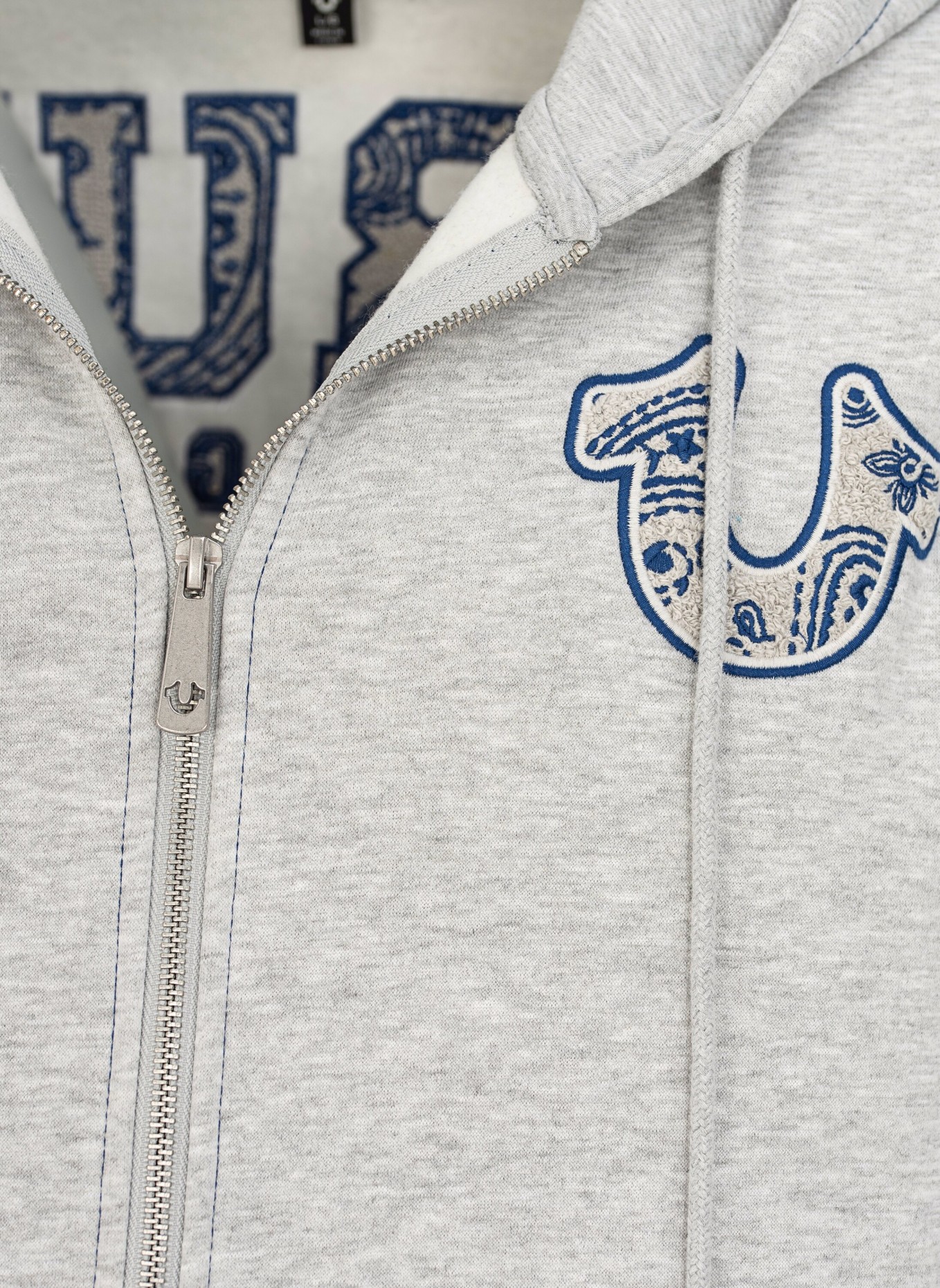 TRUE RELIGION Hoodie PAISLEY, Farbe: GRAU (Bild 7)