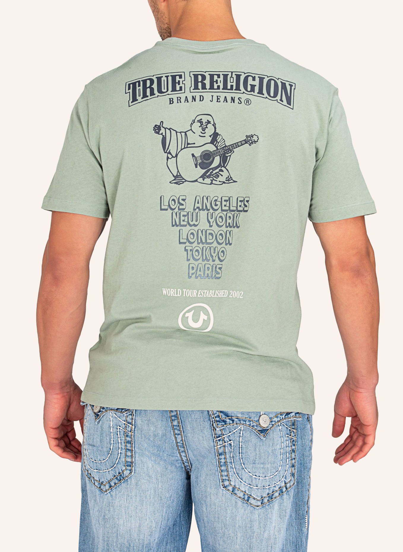 TRUE RELIGION T-Shirt HIGH DENSITY, Farbe: GRÜN (Bild 6)