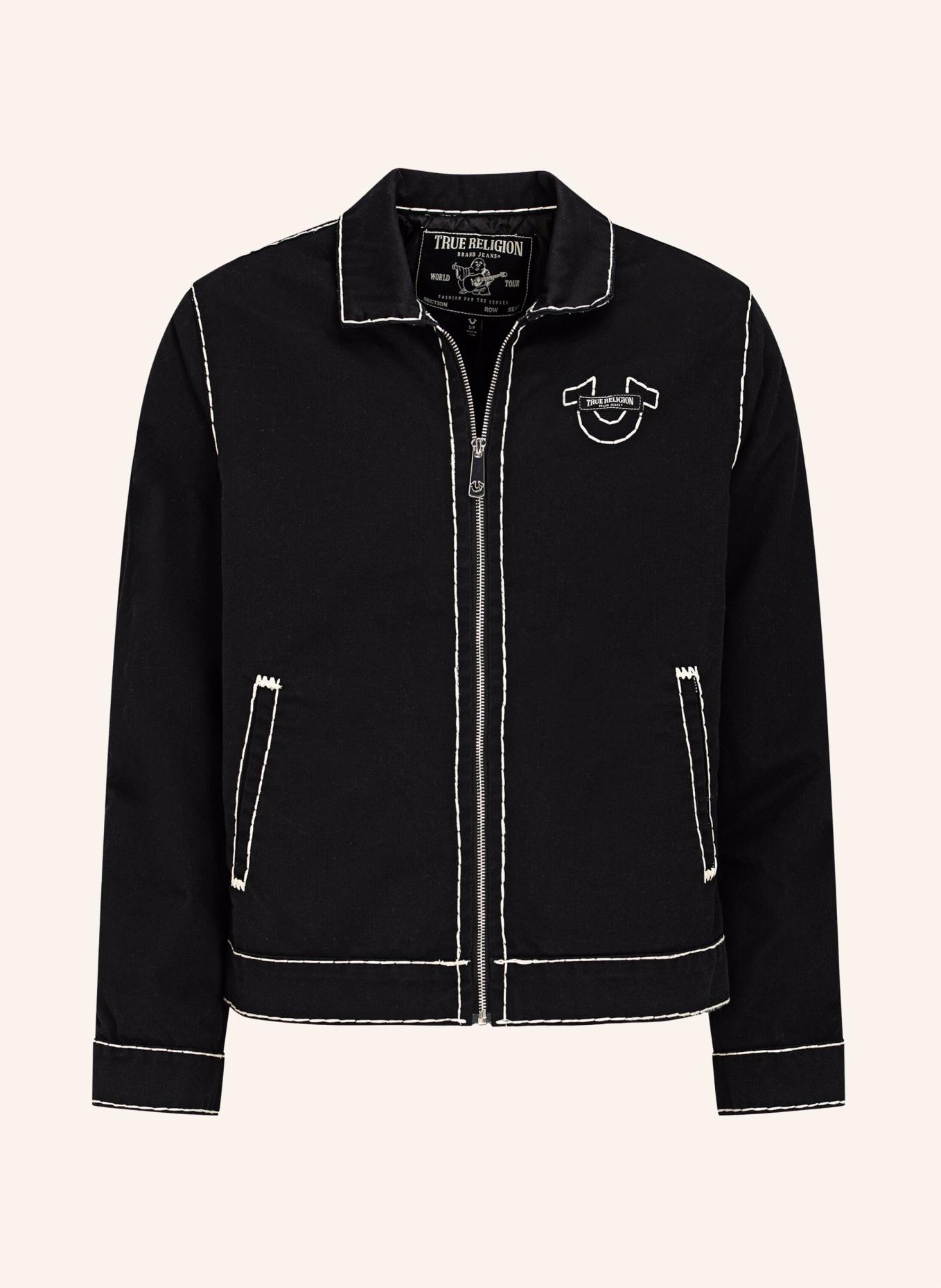 TRUE RELIGION Bomber-Jacke Super T, Farbe: SCHWARZ (Bild 1)