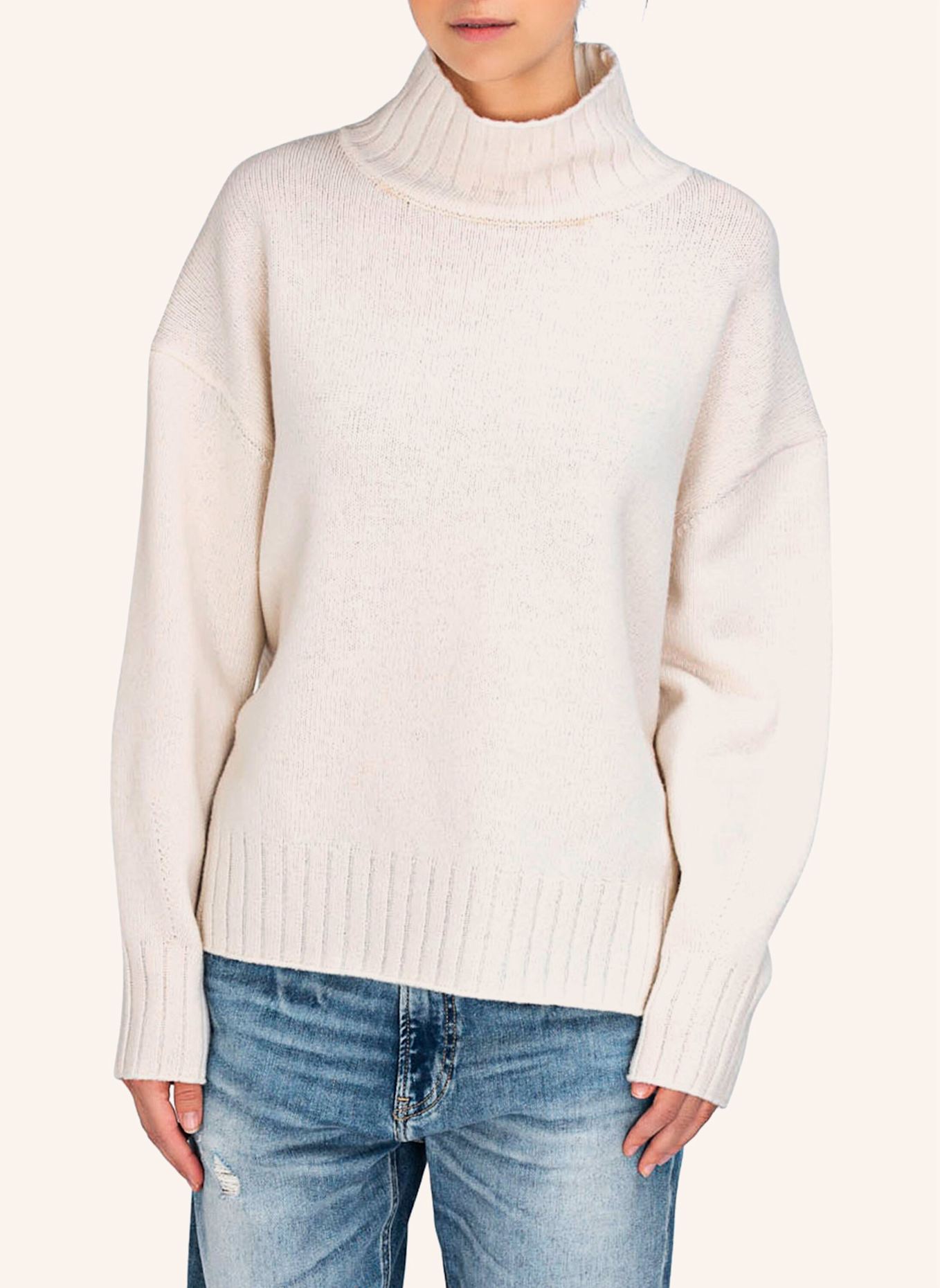 TRUE RELIGION Rollkragen Pullover, Farbe: WEISS (Bild 3)