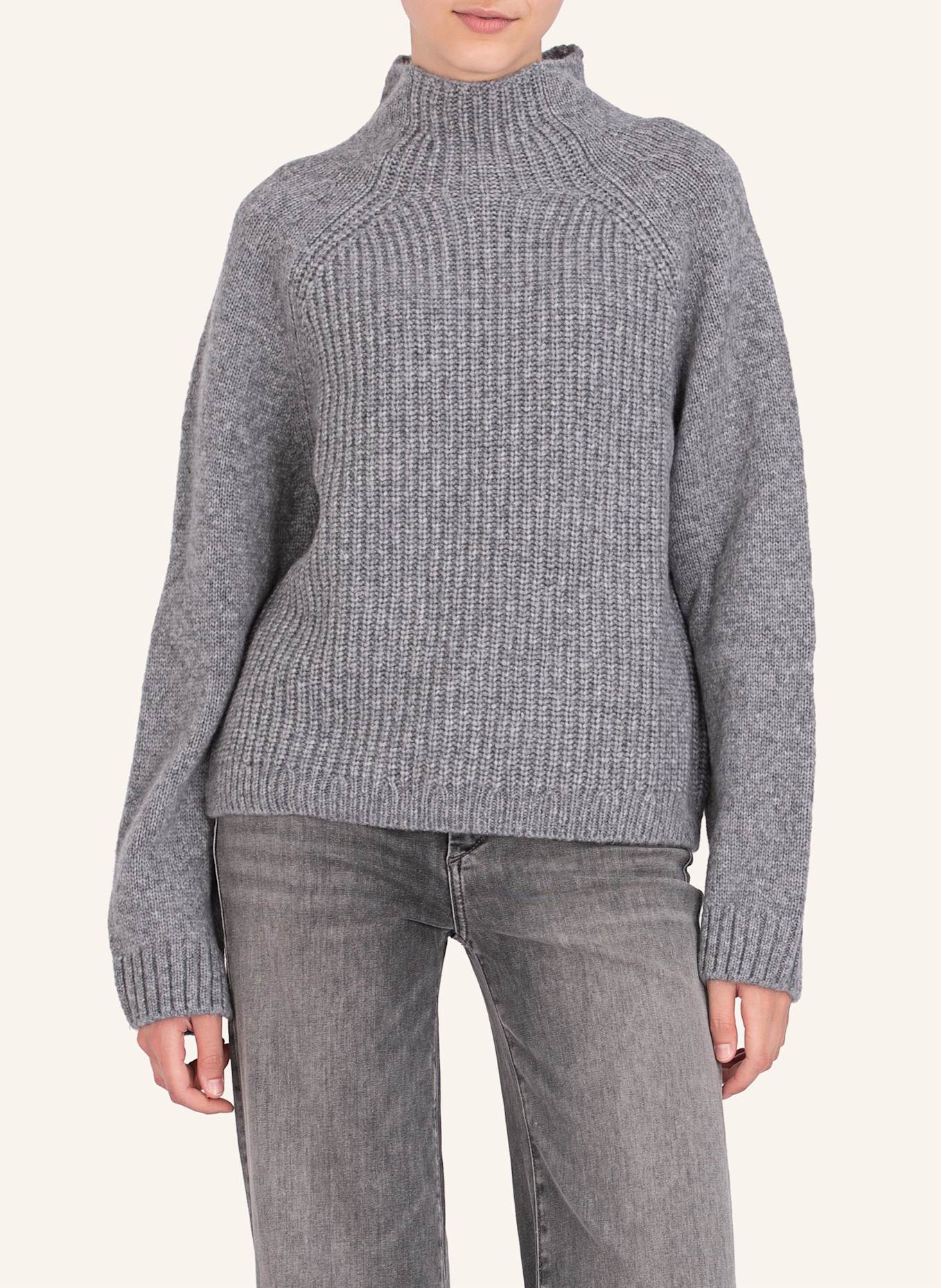 TRUE RELIGION Strickpullover TURTLE NECK, Farbe: GRAU (Bild 3)