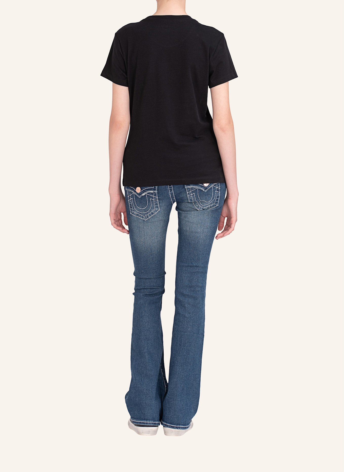 TRUE RELIGION T-Shirt MULTI STITCH, Farbe: SCHWARZ (Bild 2)