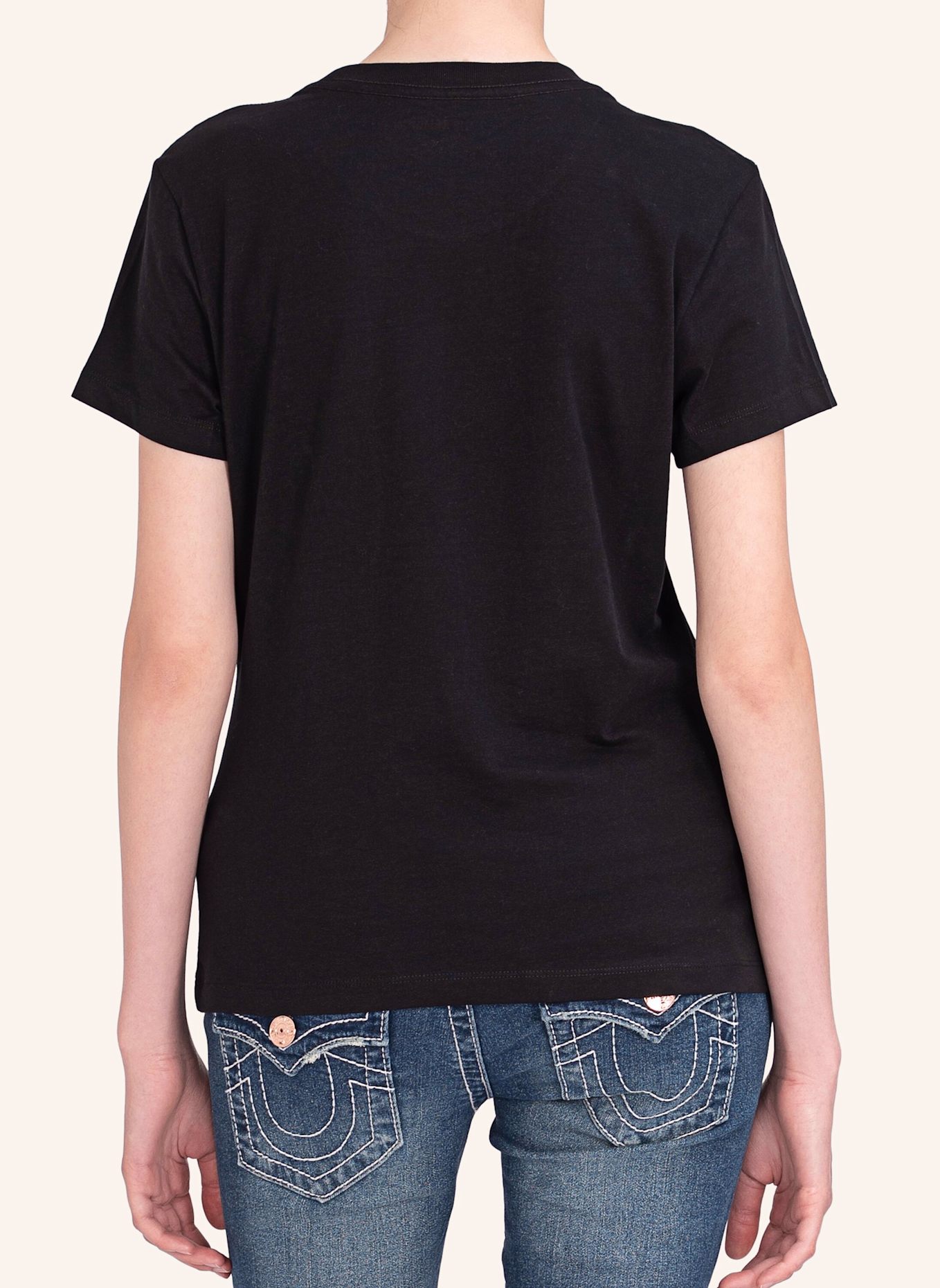 TRUE RELIGION T-Shirt MULTI STITCH, Farbe: SCHWARZ (Bild 7)