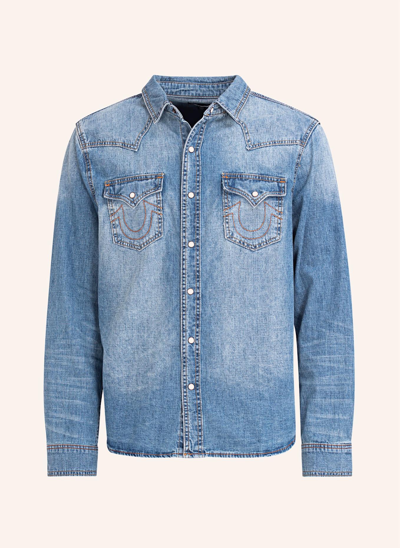 TRUE RELIGION Hemd WESTERN DENIM, Farbe: BLAU (Bild 1)