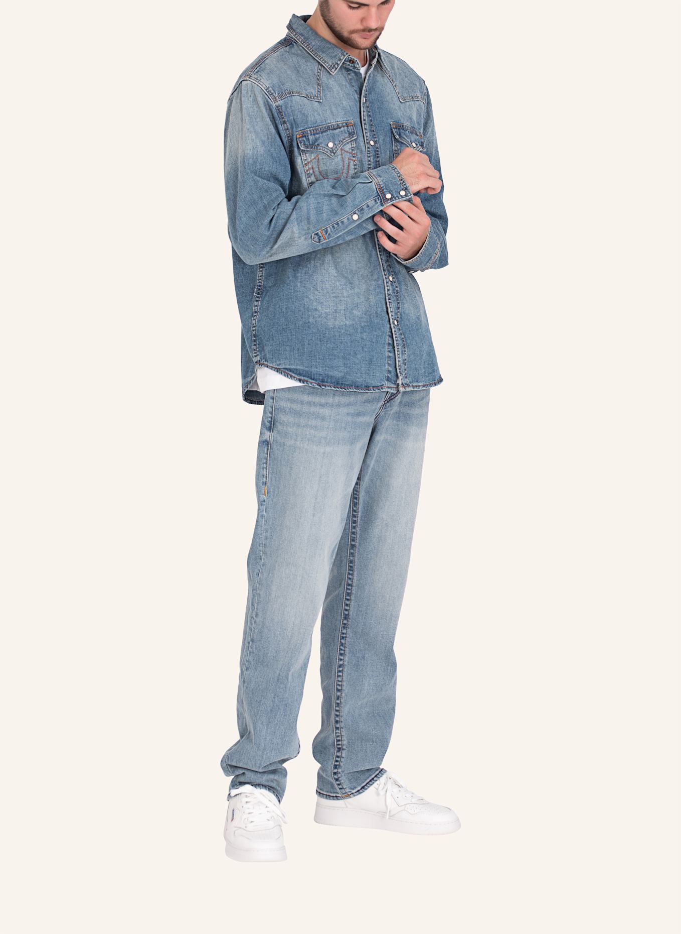 TRUE RELIGION Hemd WESTERN DENIM, Farbe: BLAU (Bild 5)