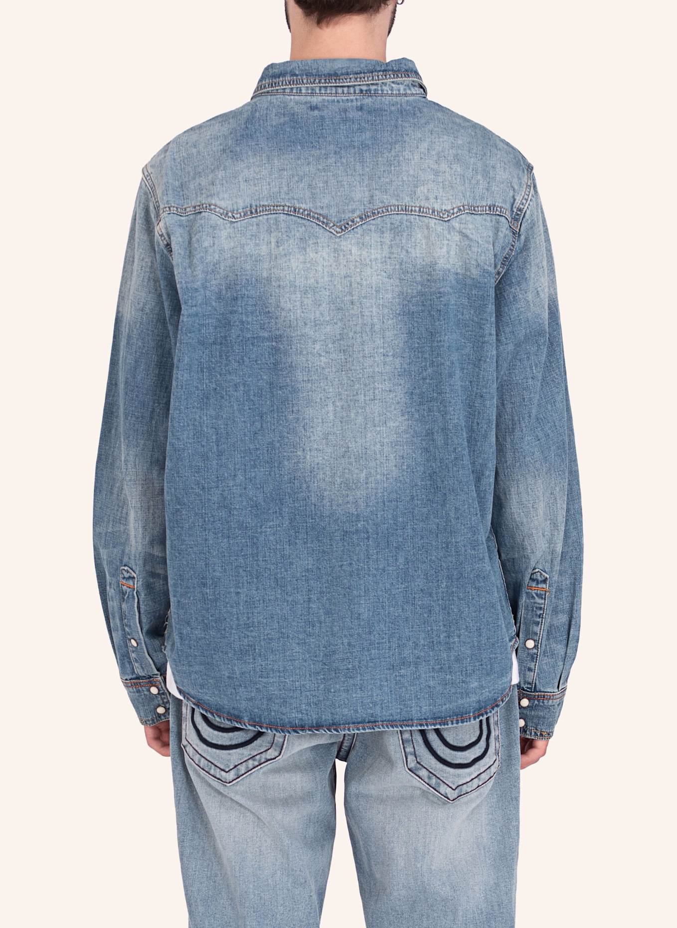 TRUE RELIGION Hemd WESTERN DENIM, Farbe: BLAU (Bild 7)