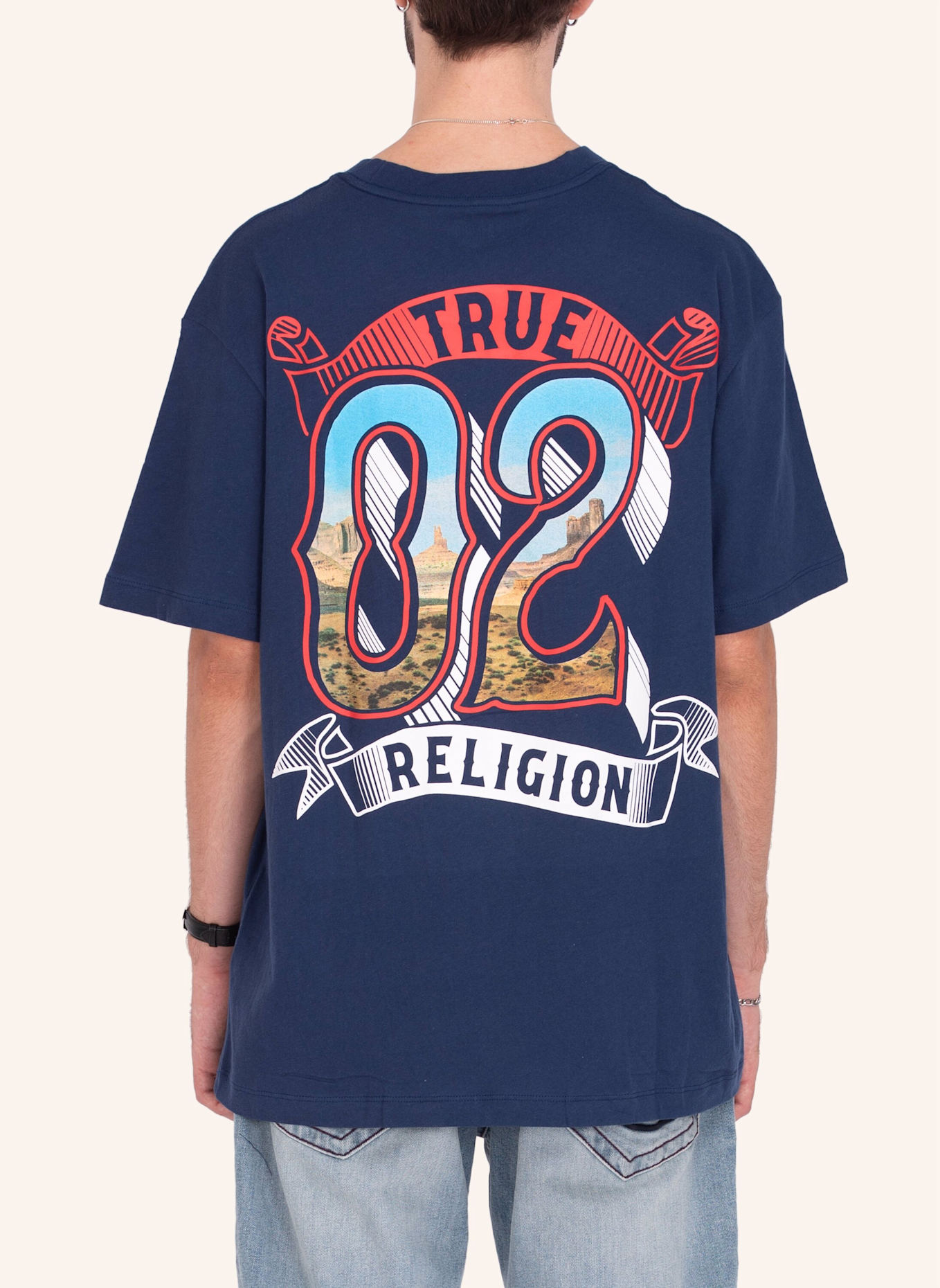 TRUE RELIGION T-Shirt CANYON, Farbe: BLAU (Bild 7)