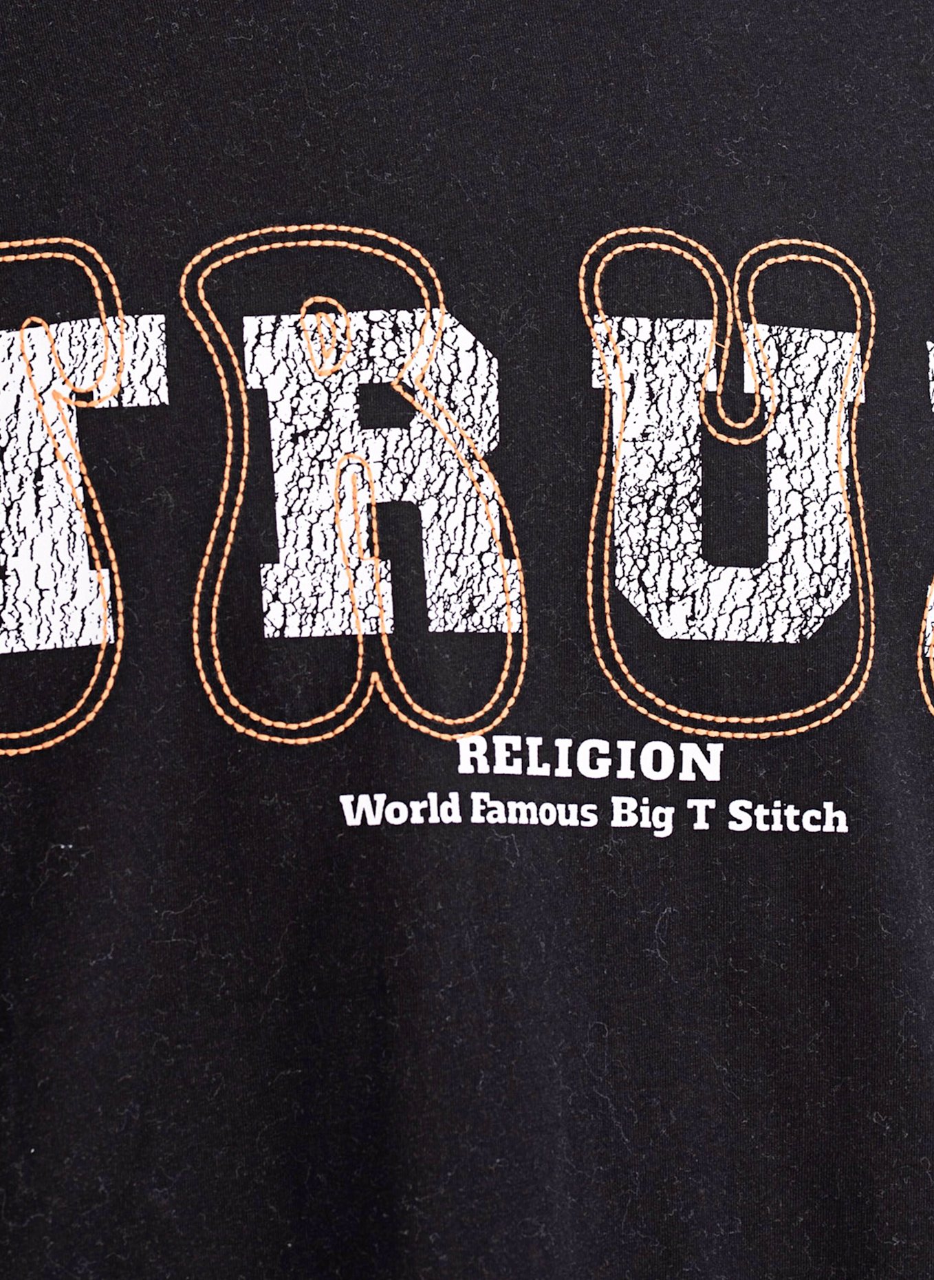 TRUE RELIGION T-Shirt SS TRUE STITCH, Farbe: SCHWARZ (Bild 8)