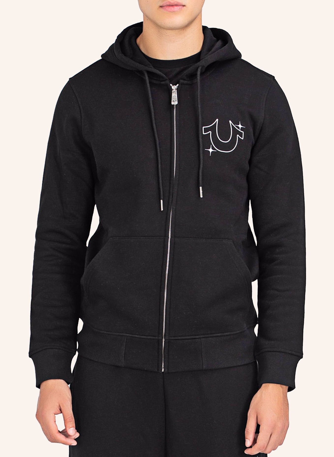 TRUE RELIGION Hoodie BUDDHA STAR, Farbe: SCHWARZ (Bild 3)