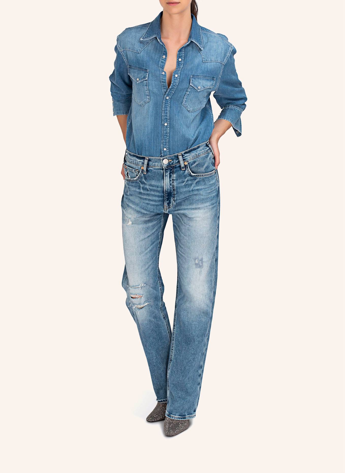 TRUE RELIGION Jeans KATE Relaxed Straight, Farbe: BLAU (Bild 8)