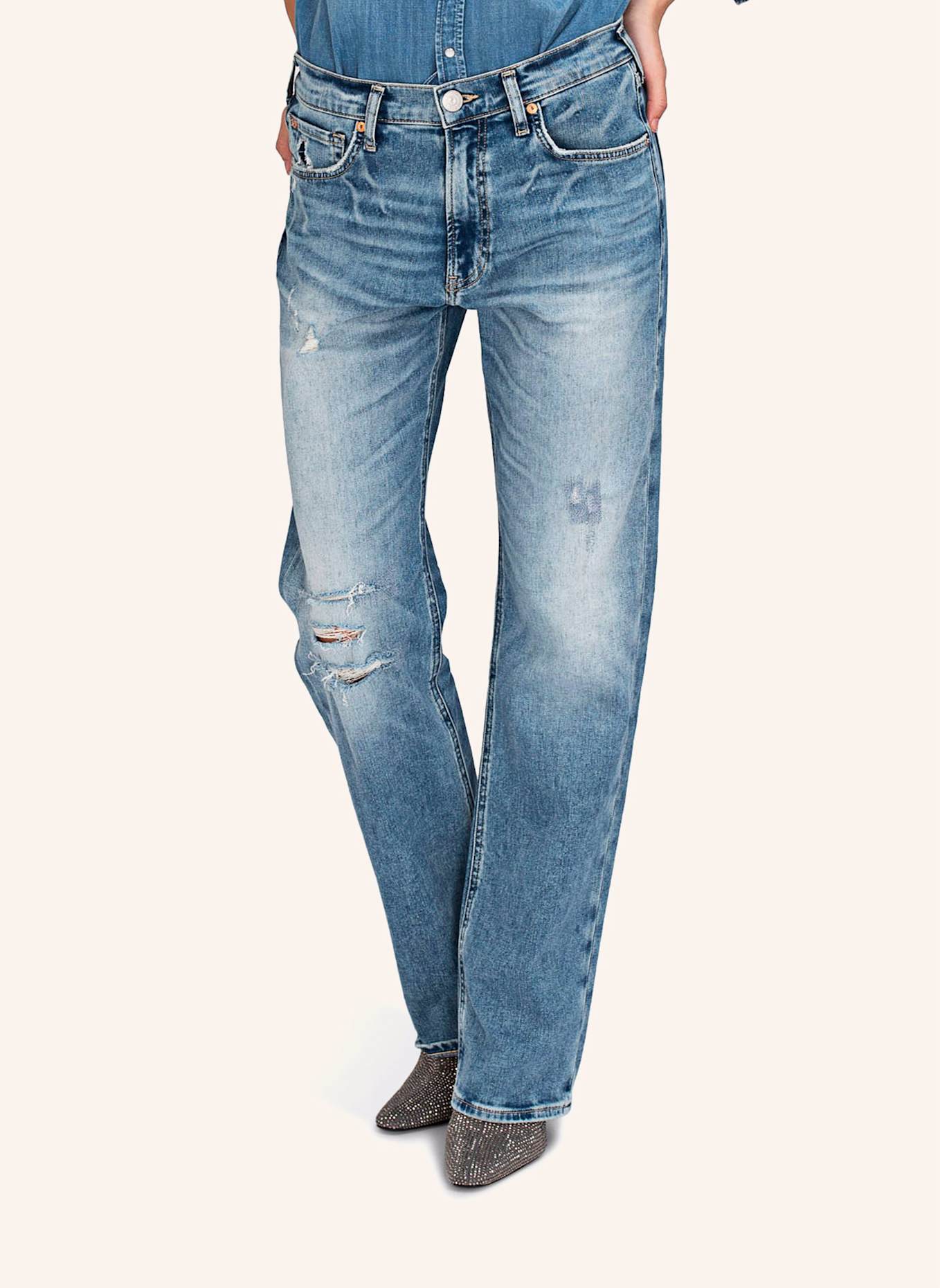 TRUE RELIGION Jeans KATE Relaxed Straight, Farbe: BLAU (Bild 3)