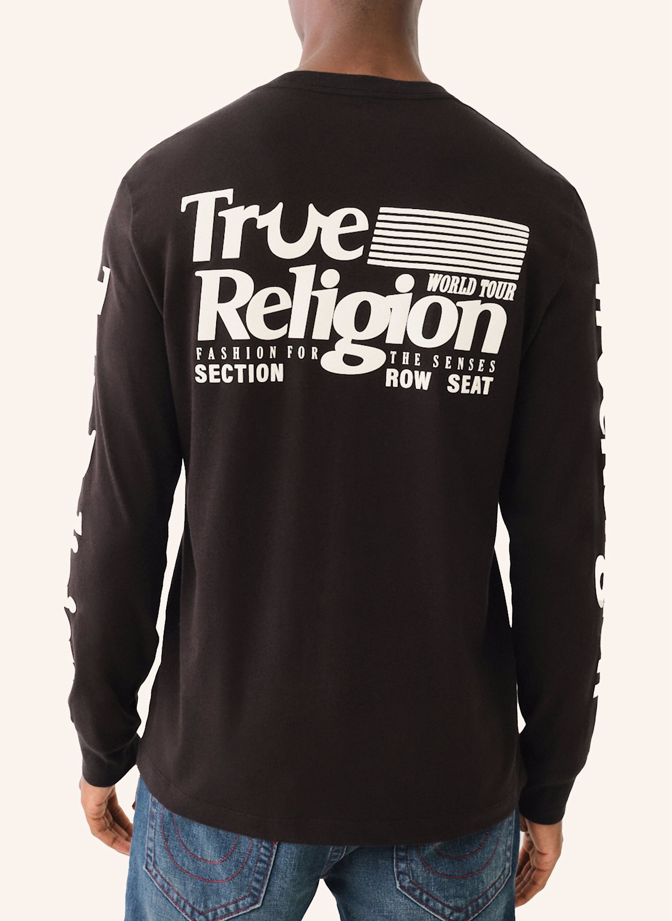 TRUE RELIGION Longsleeve FLAG, Farbe: SCHWARZ (Bild 5)