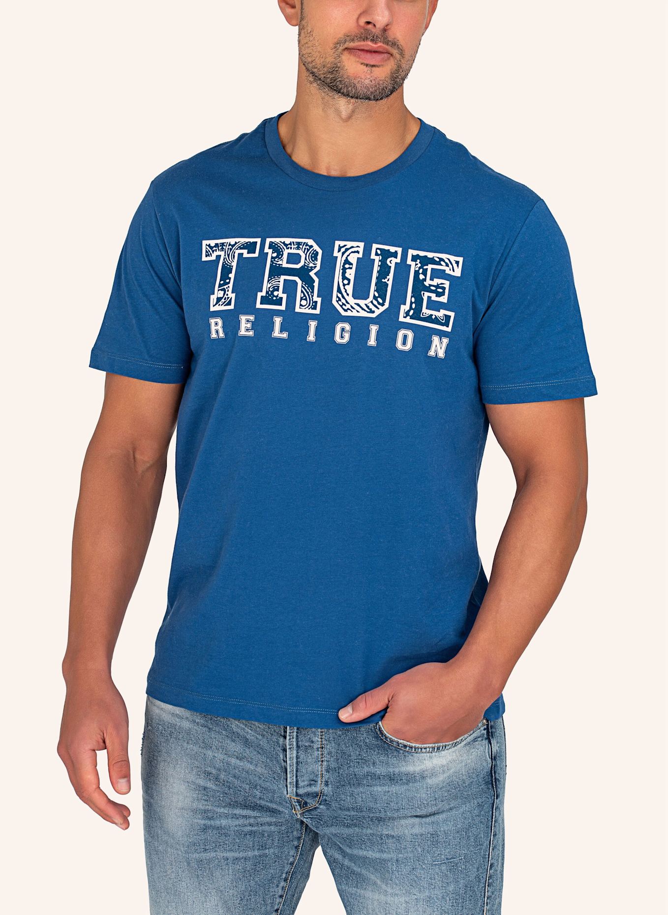 TRUE RELIGION T-Shirt PAISLEY, Farbe: BLAU (Bild 3)