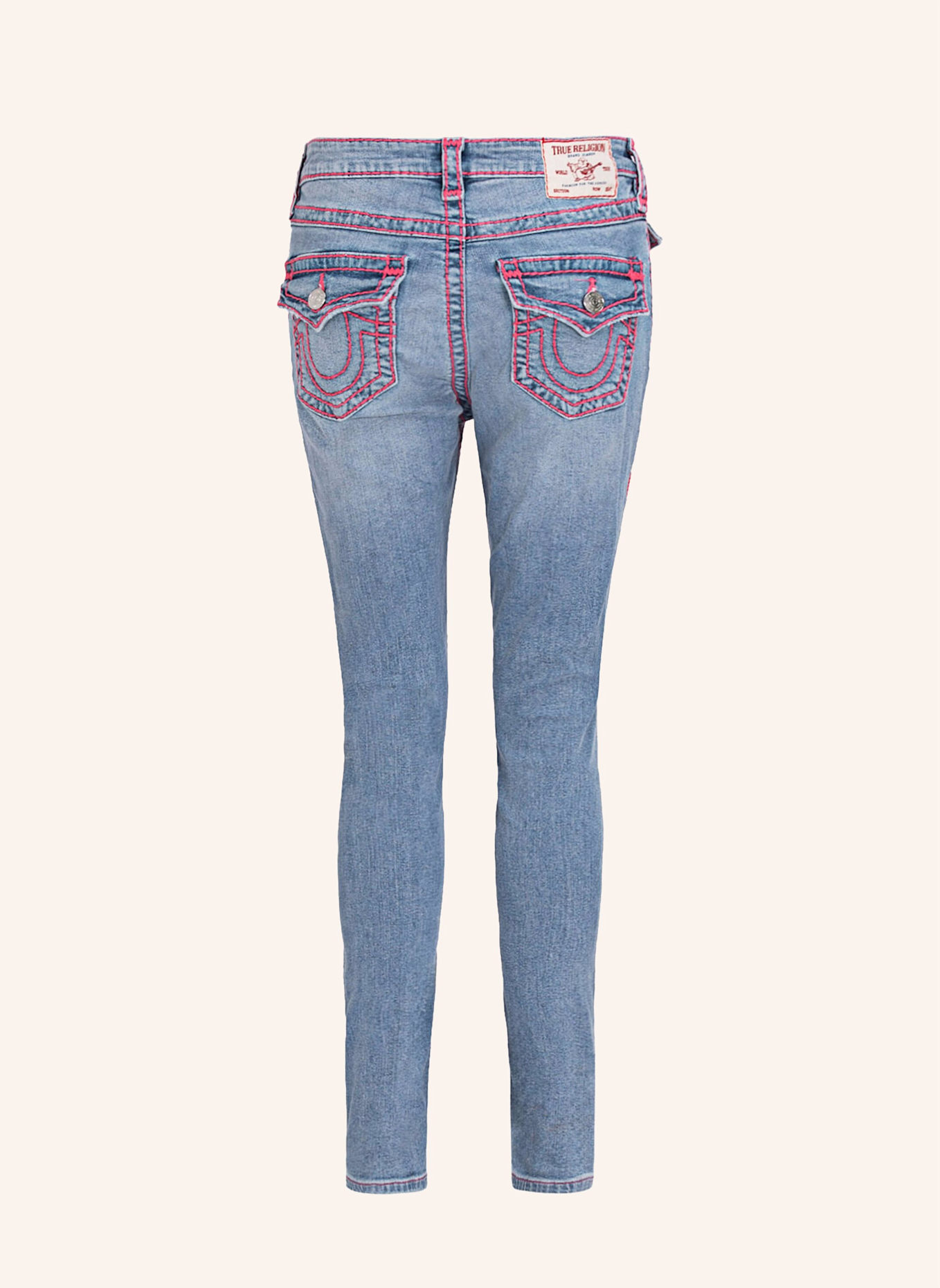 TRUE RELIGION Skinny Jeans JENNIE SUPER T, Farbe: HELLBLAU (Bild 4)