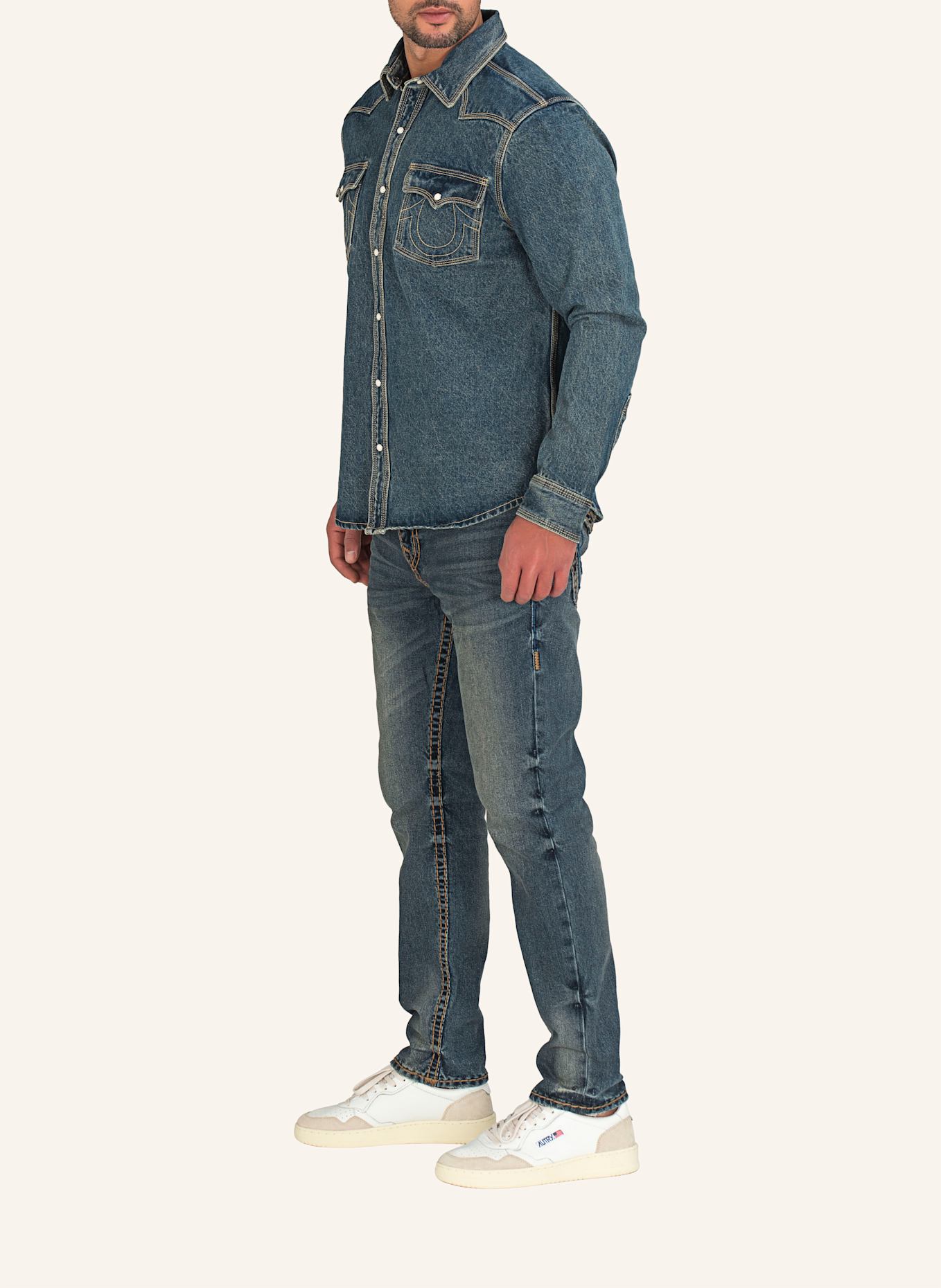 TRUE RELIGION Jeanshemd ROCKY, Farbe: BLAU (Bild 5)