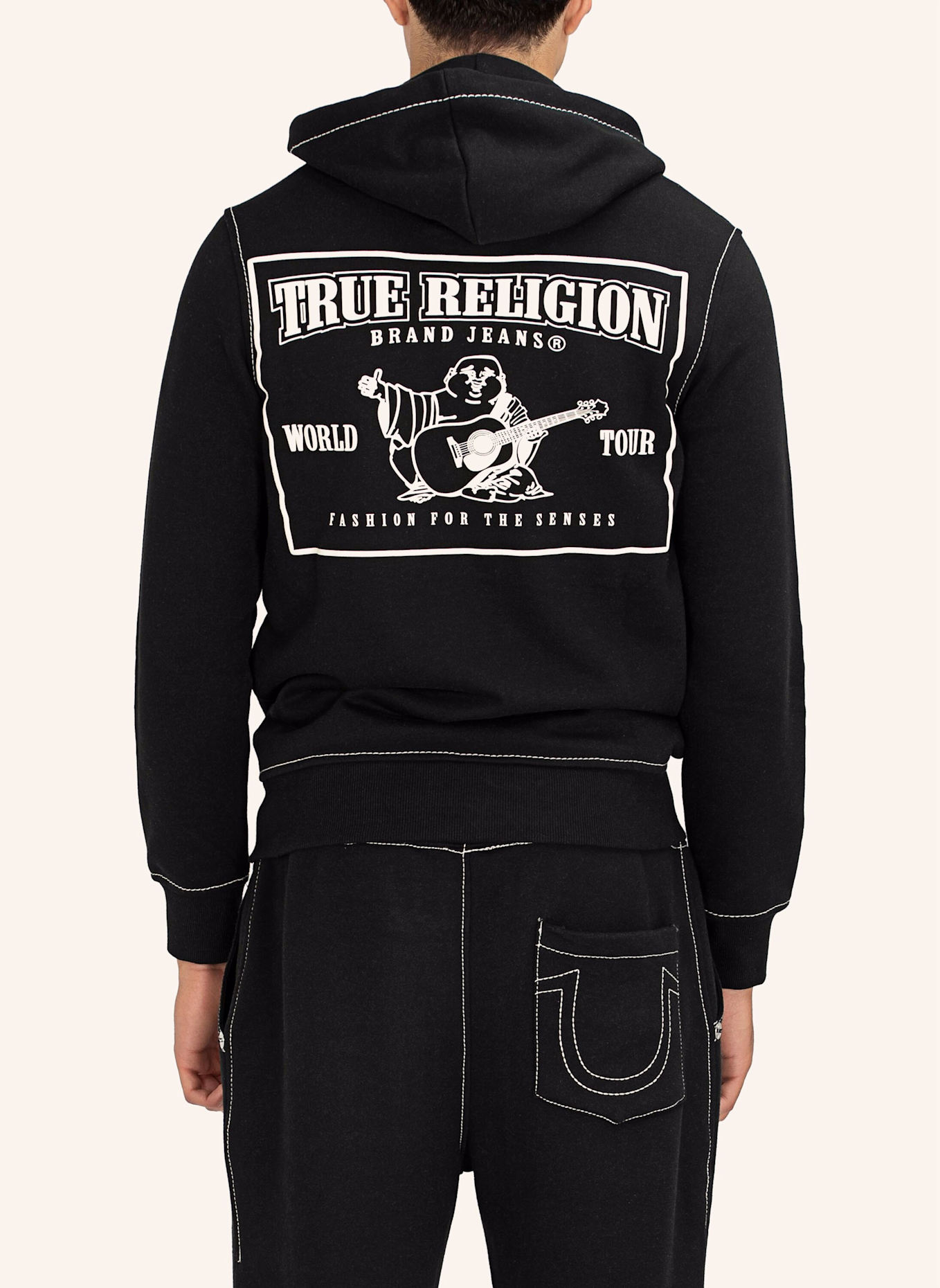 TRUE RELIGION Hoodie BIG-T, Farbe: SCHWARZ (Bild 7)