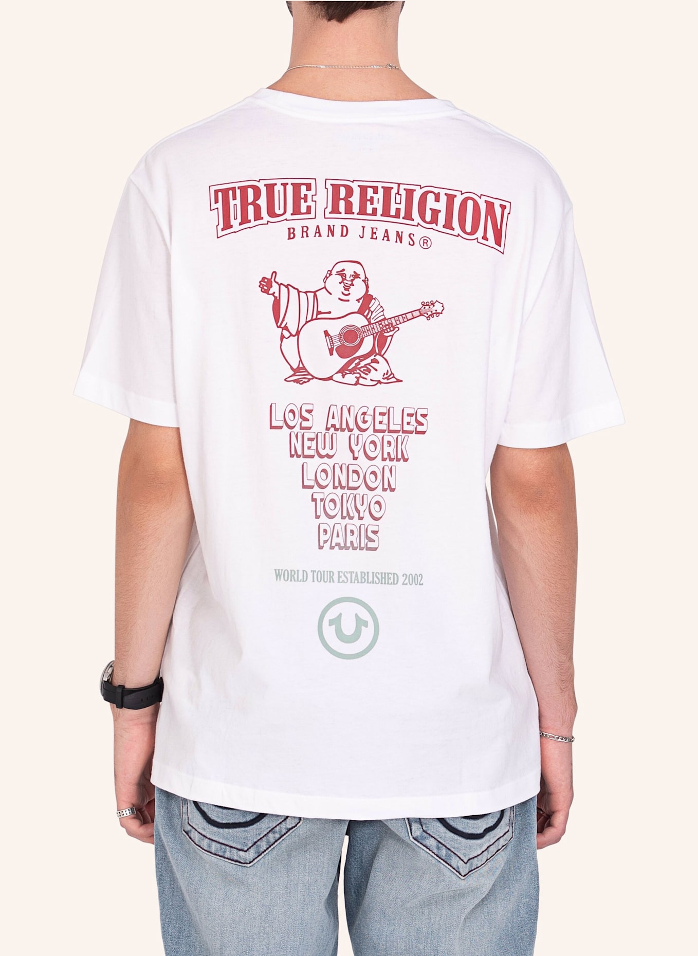 TRUE RELIGION T-Shirt HIGH DENSITY, Farbe: WEISS (Bild 7)