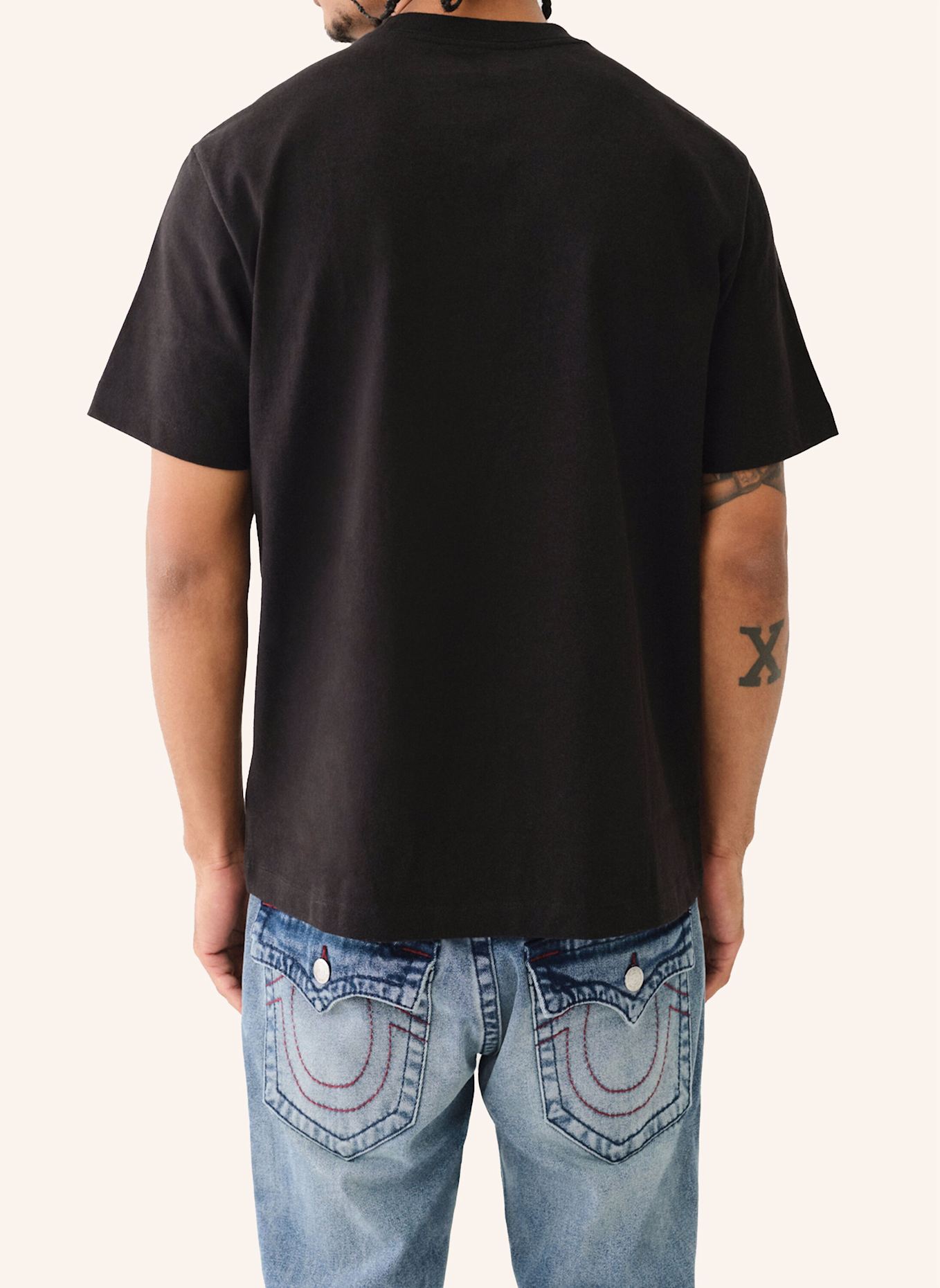 TRUE RELIGION T-Shirt BUDDHA FACE, Farbe: SCHWARZ (Bild 5)