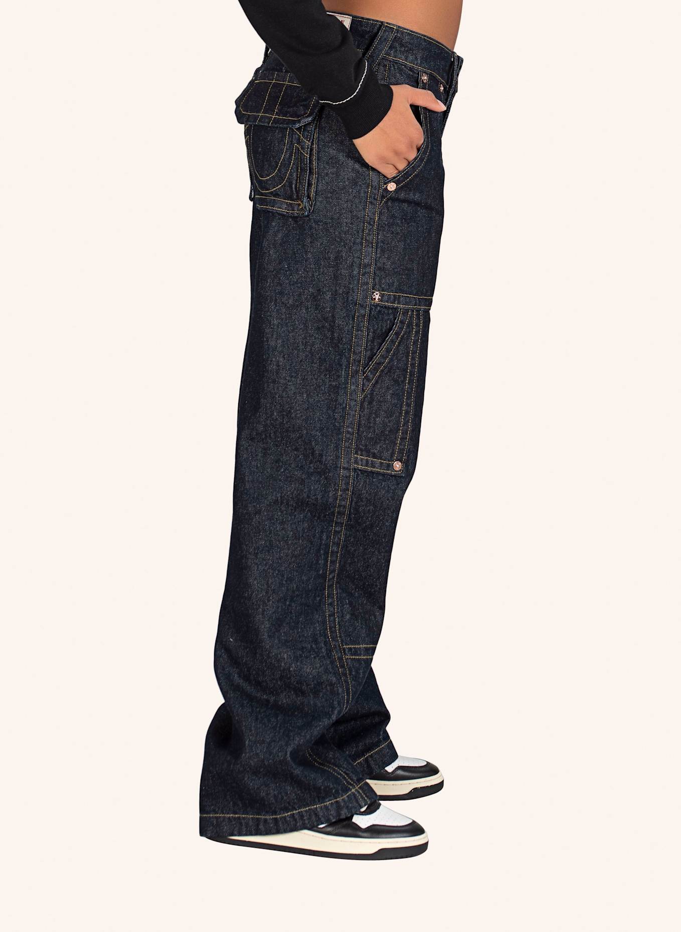 TRUE RELIGION BAGGY CARGO, Farbe: BLAU (Bild 6)