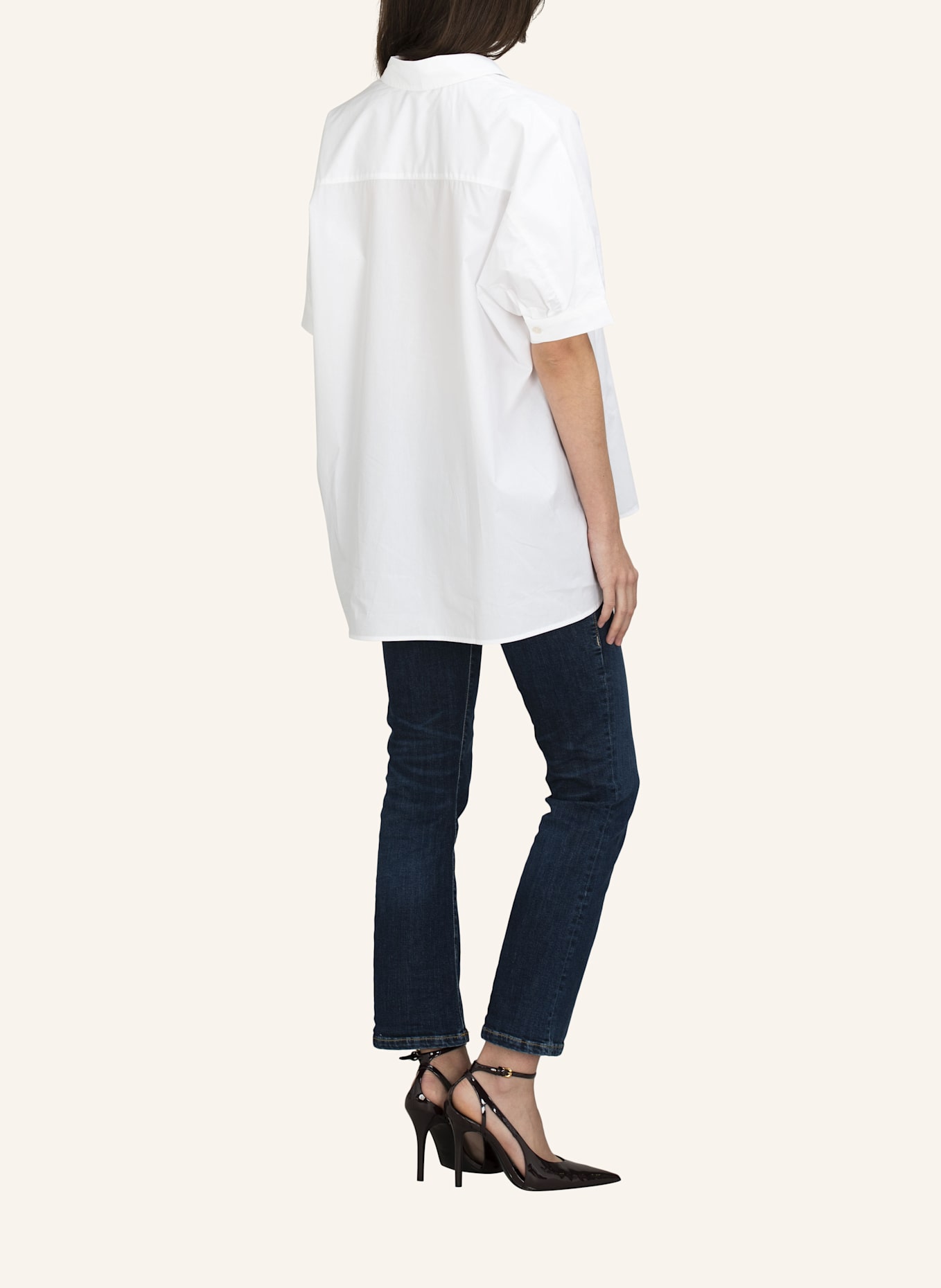 TRUE RELIGION Bluse Oversized: WEISS