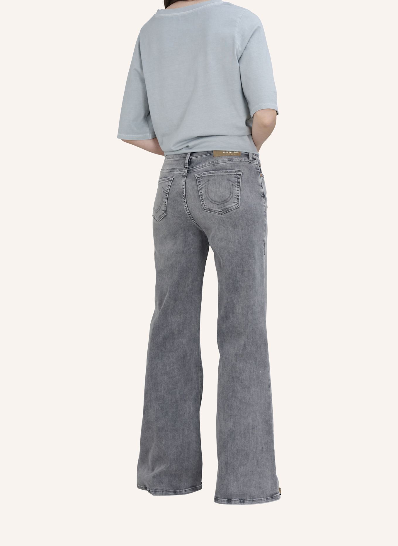 TRUE RELIGION Jeans MIJA FLARED: SCHWARZ/ GRAU