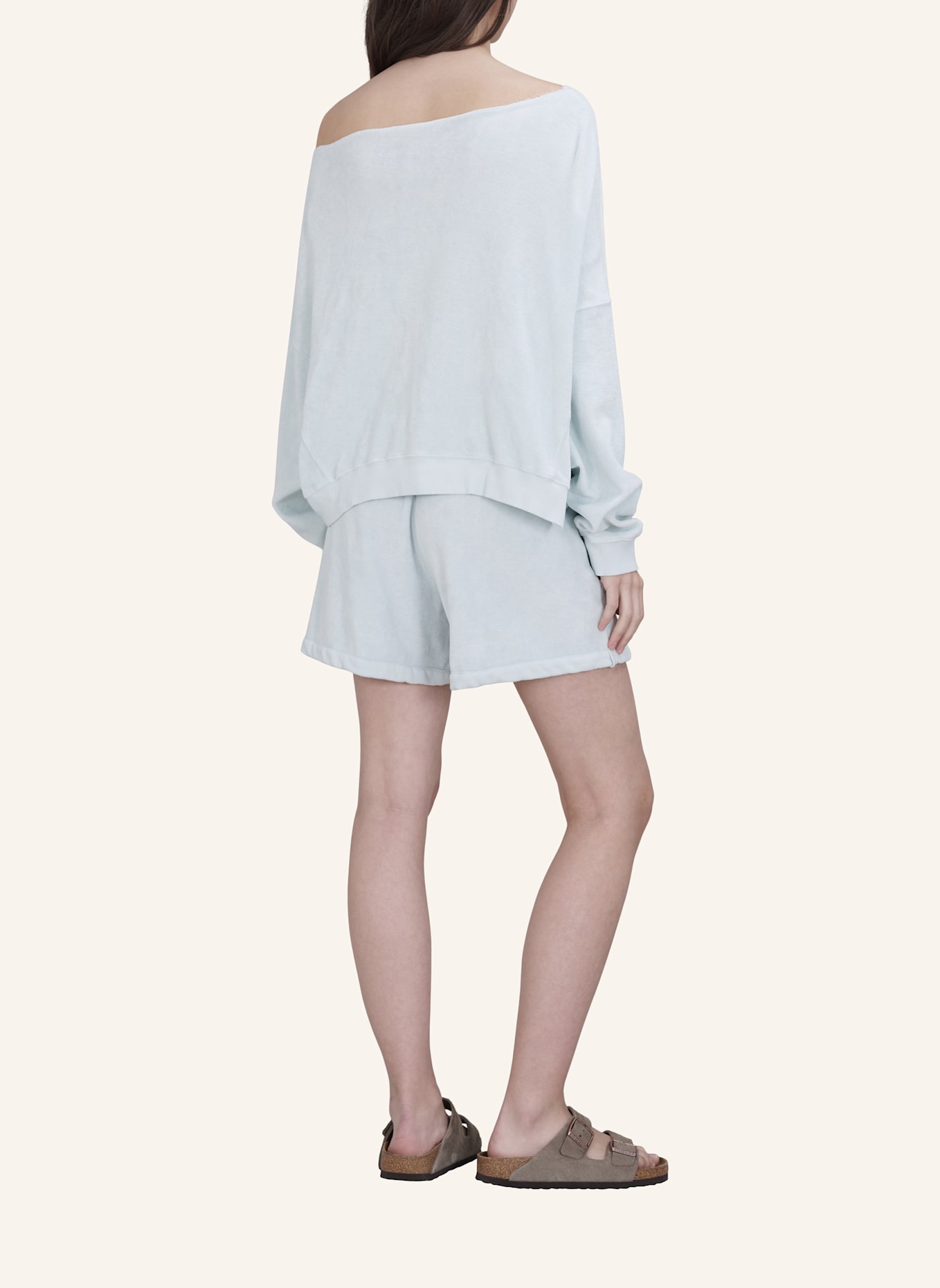 TRUE RELIGION Sweatshirt Frottee: HELLBLAU