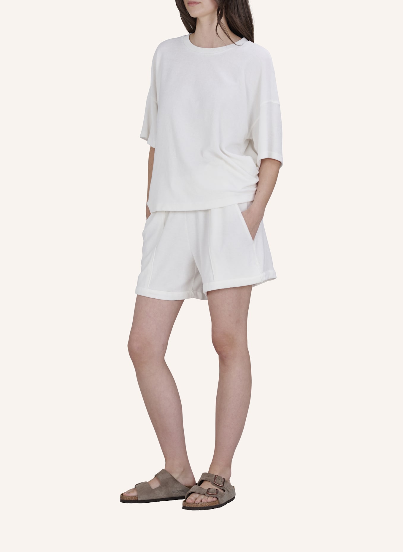 TRUE RELIGION Shorts Frottee: WEISS