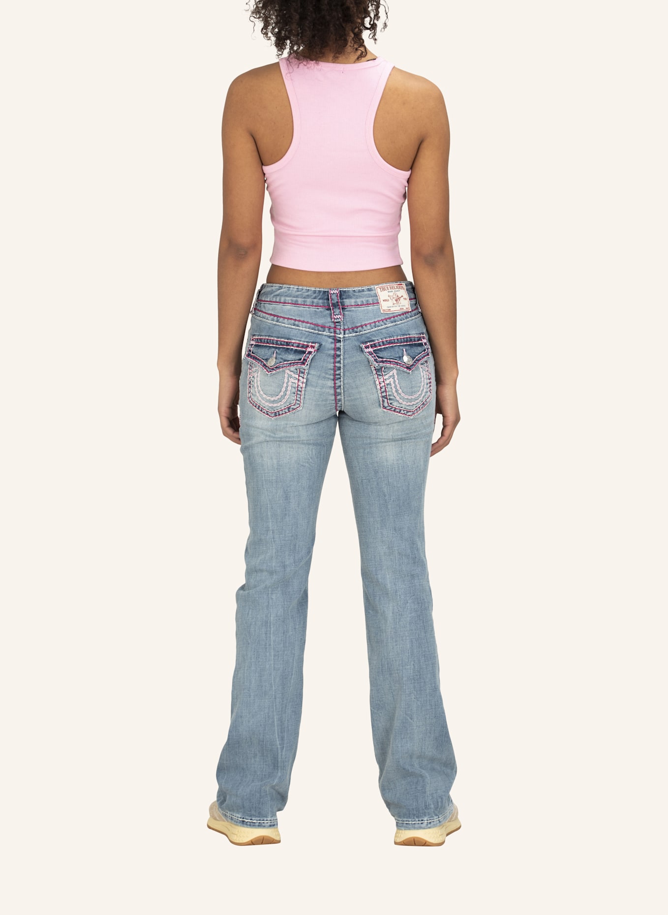 TRUE RELIGION Tank Top: PINK