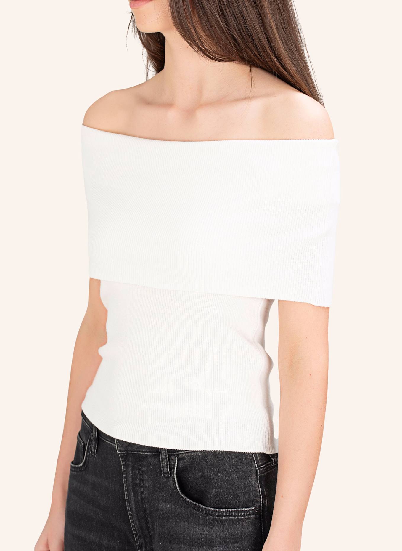 TRUE RELIGION Off-Shoulder-Top: WEISS