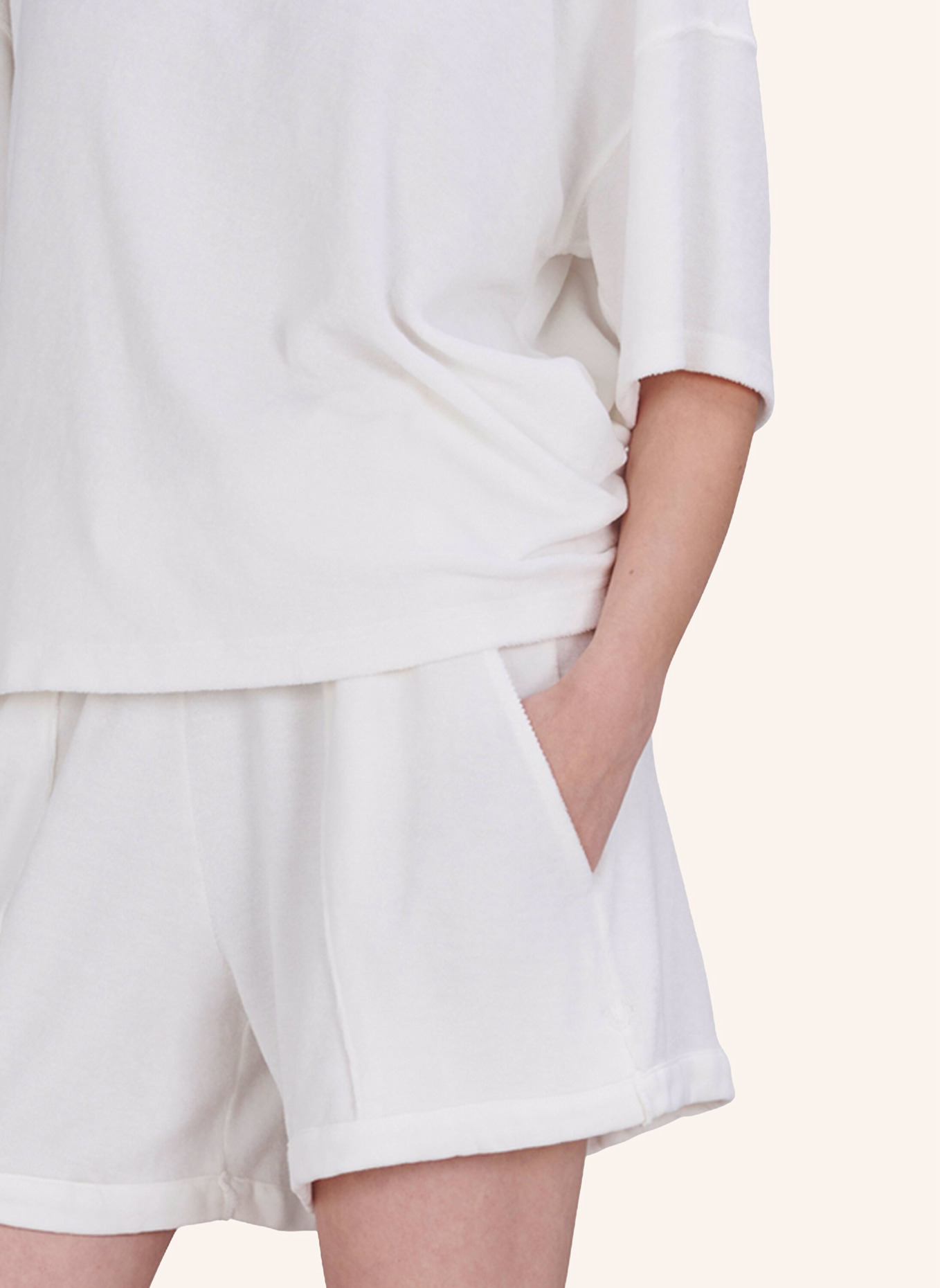 TRUE RELIGION Shorts Frottee: WEISS