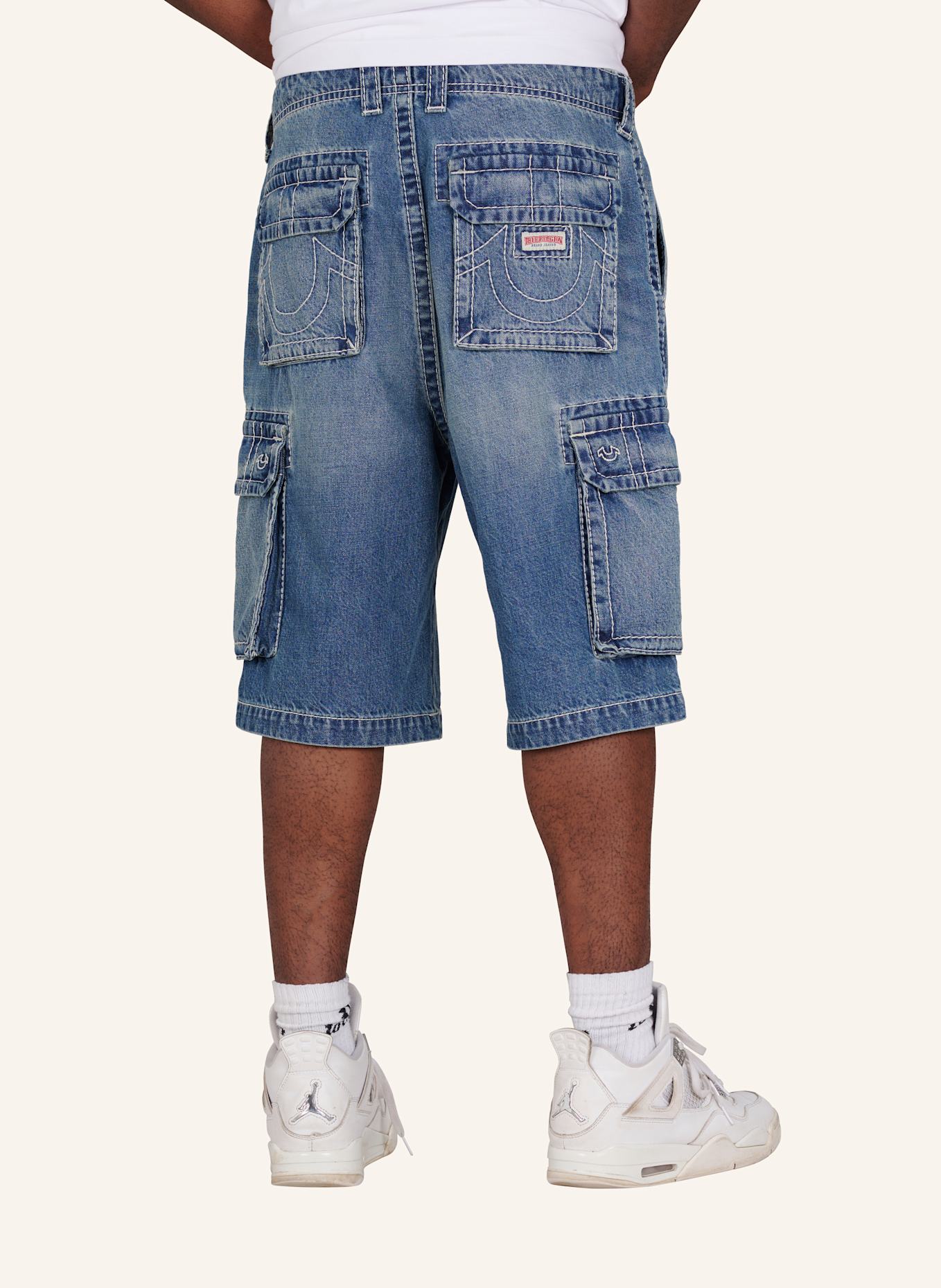 TRUE RELIGION Cargo-Shorts VINNY BIG T: BLAU