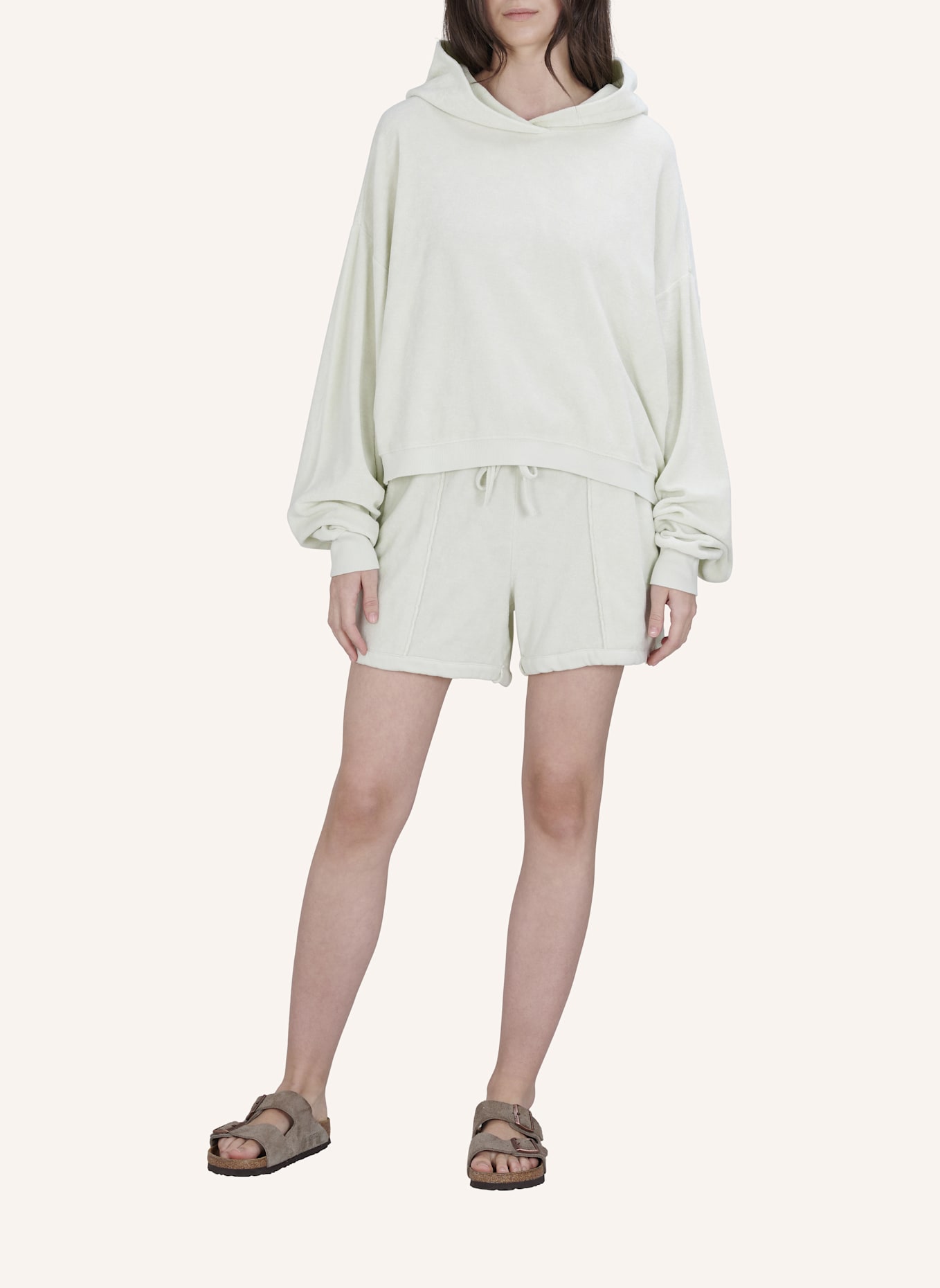 TRUE RELIGION Shorts Frottee: HELLGRÜN