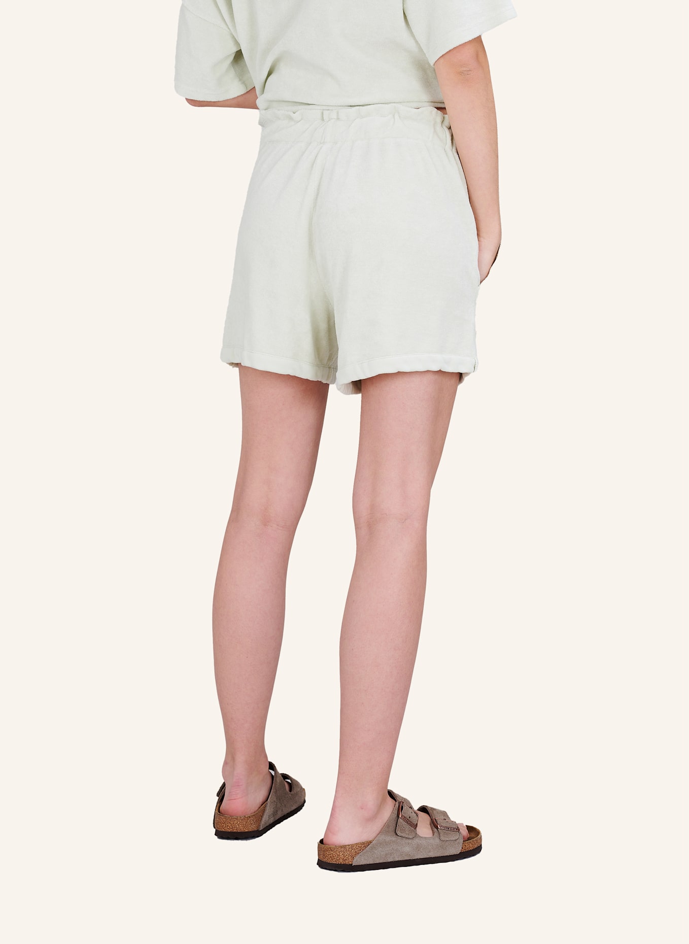 TRUE RELIGION Shorts Frottee: HELLGRÜN