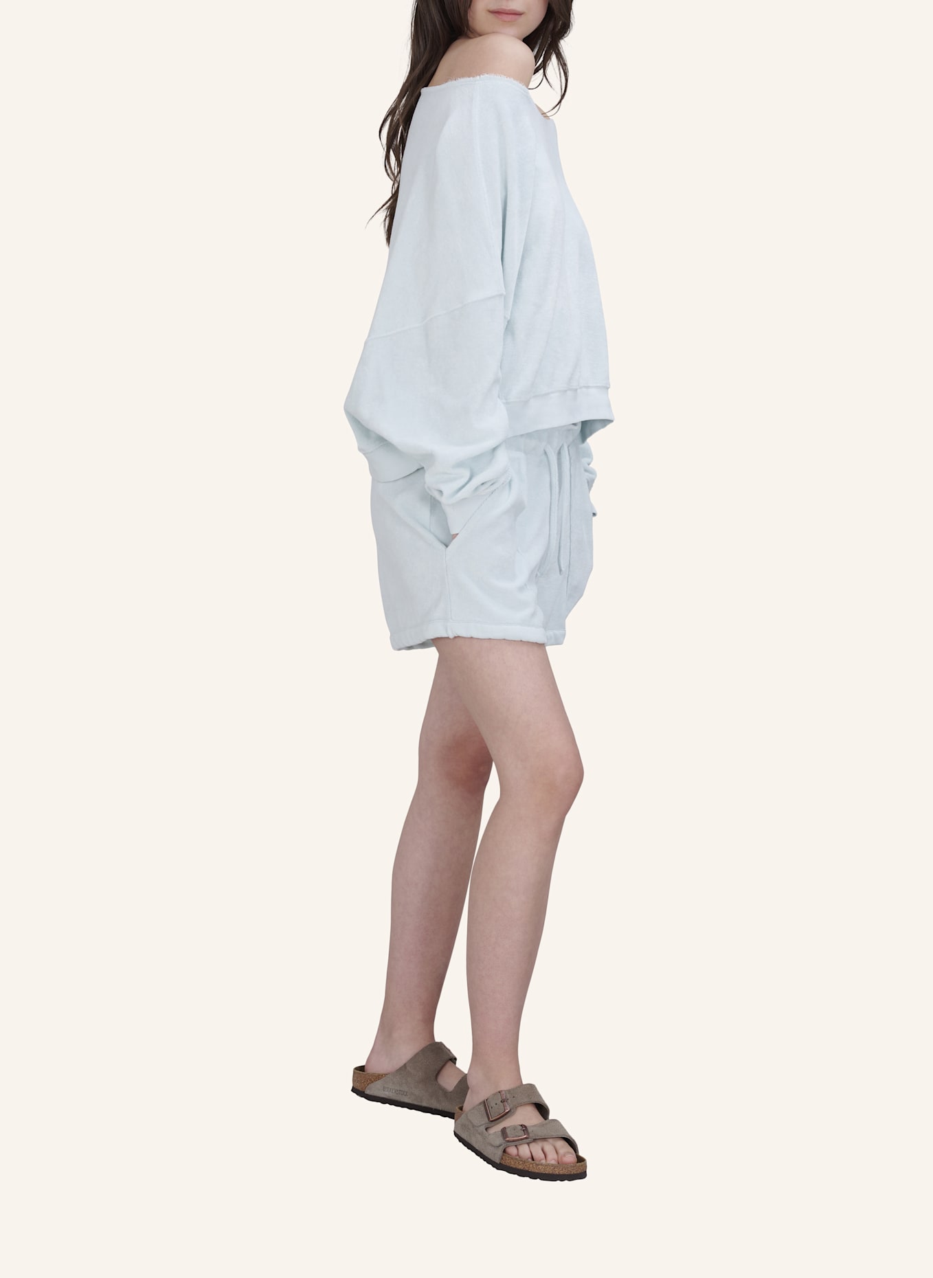 TRUE RELIGION Shorts Frottee: HELLBLAU