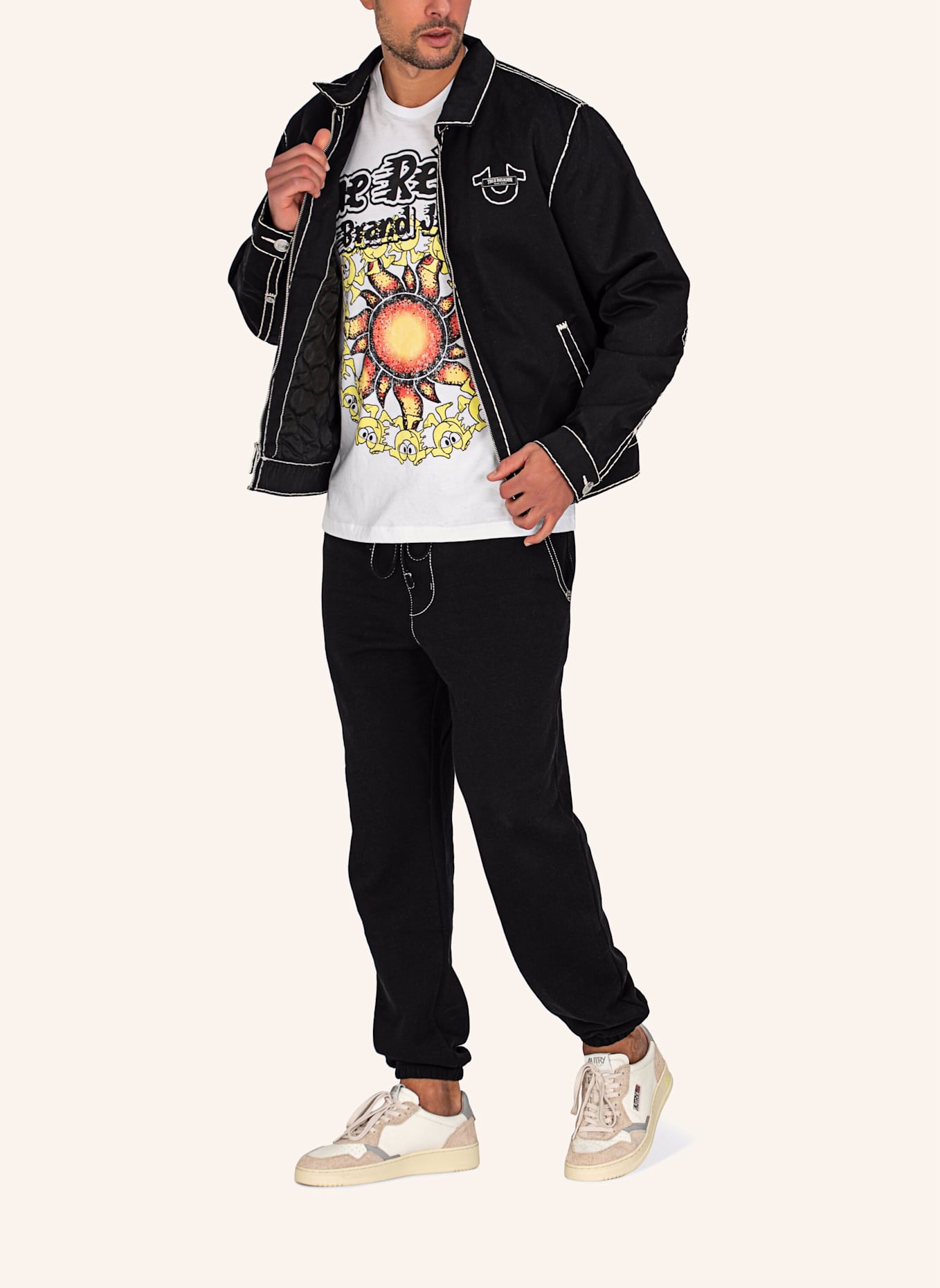 TRUE RELIGION Sweatpant: SCHWARZ