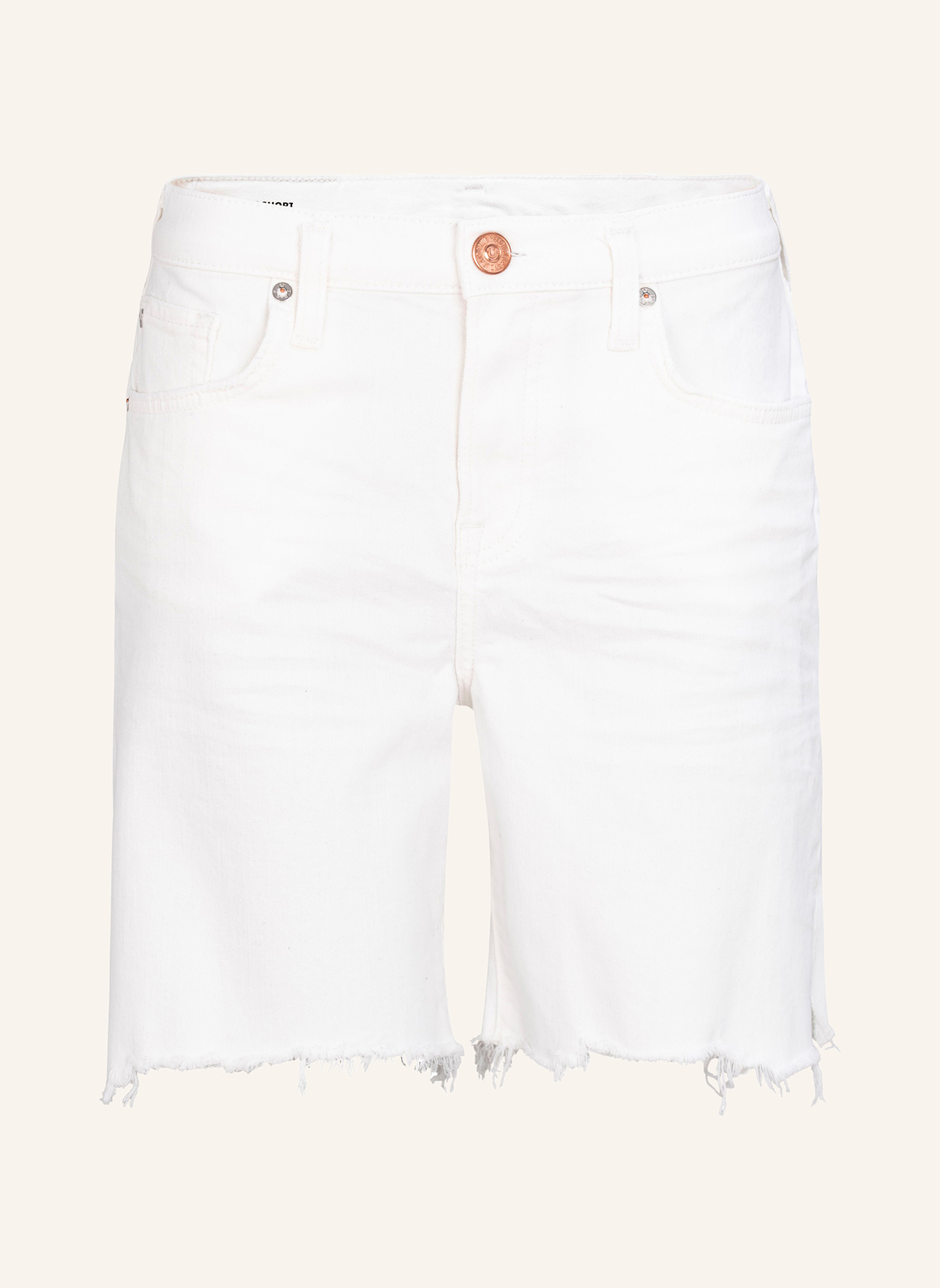 TRUE RELIGION Jeansshorts LEAH: WEISS