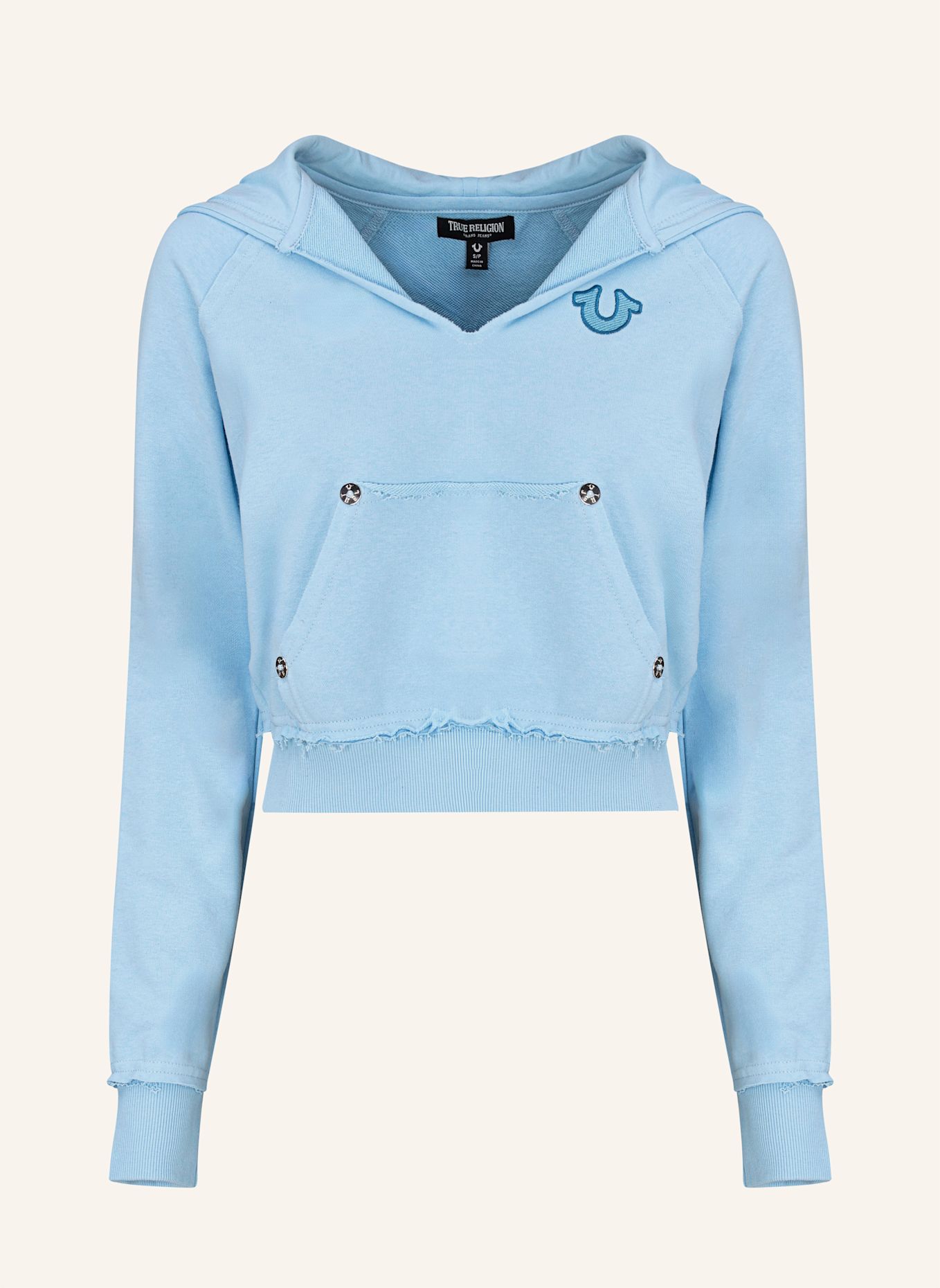 TRUE RELIGION Hoodie: HELLBLAU