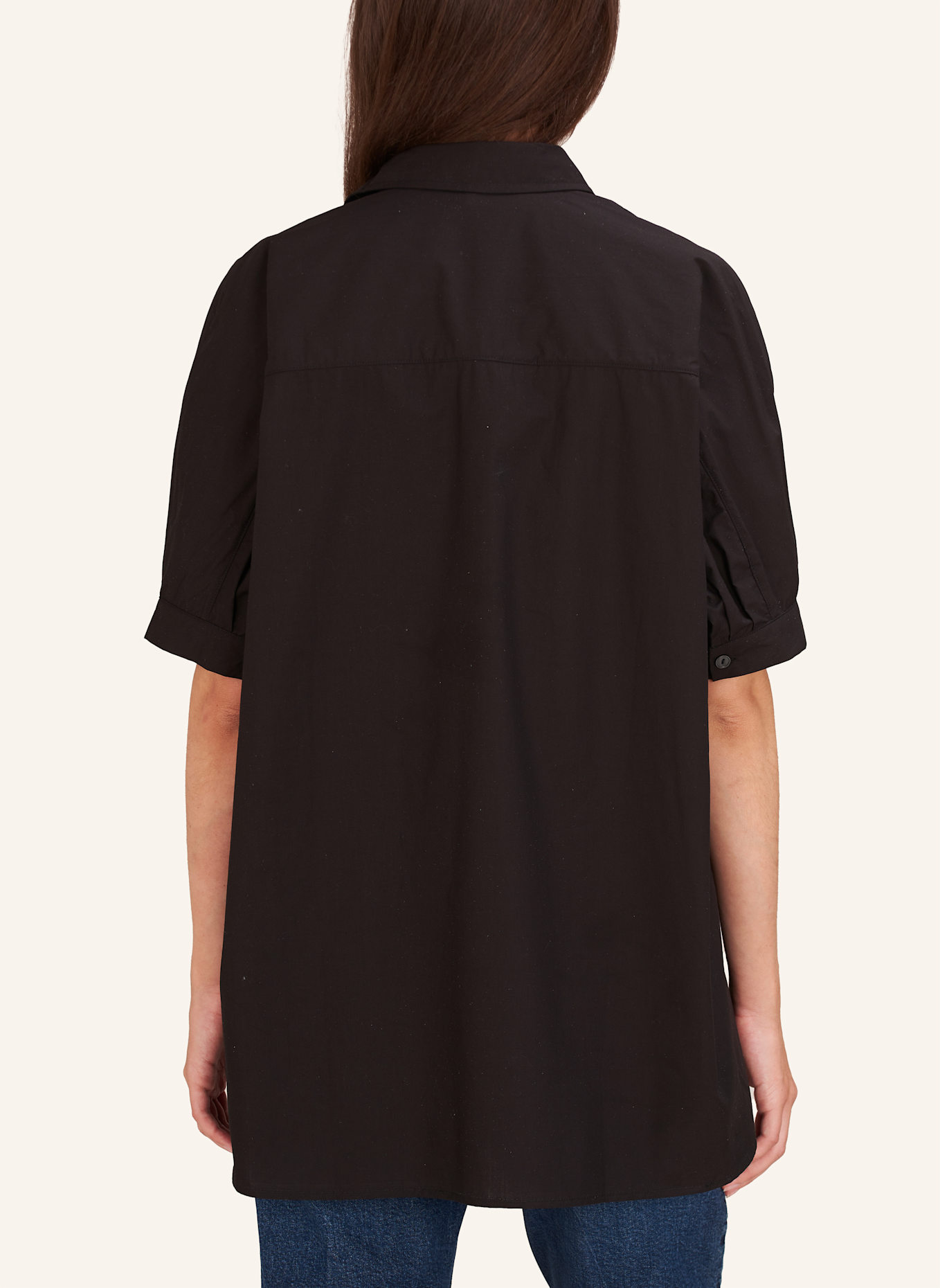 TRUE RELIGION Bluse Oversized: SCHWARZ