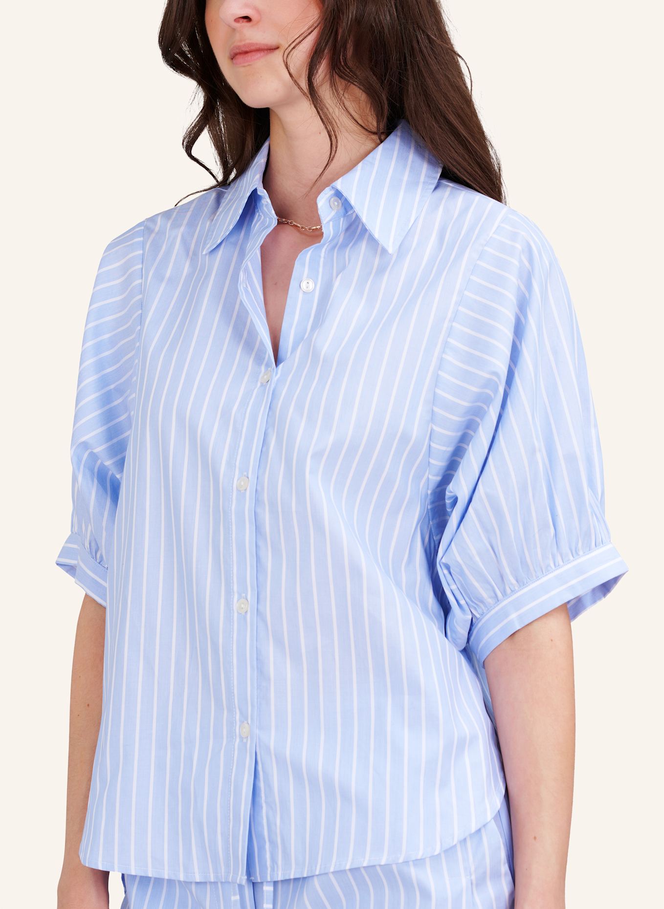 TRUE RELIGION Bluse EMMA: BLAU/ WEISS