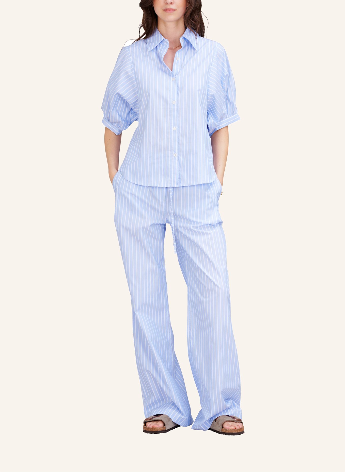 TRUE RELIGION Bluse EMMA: BLAU/ WEISS