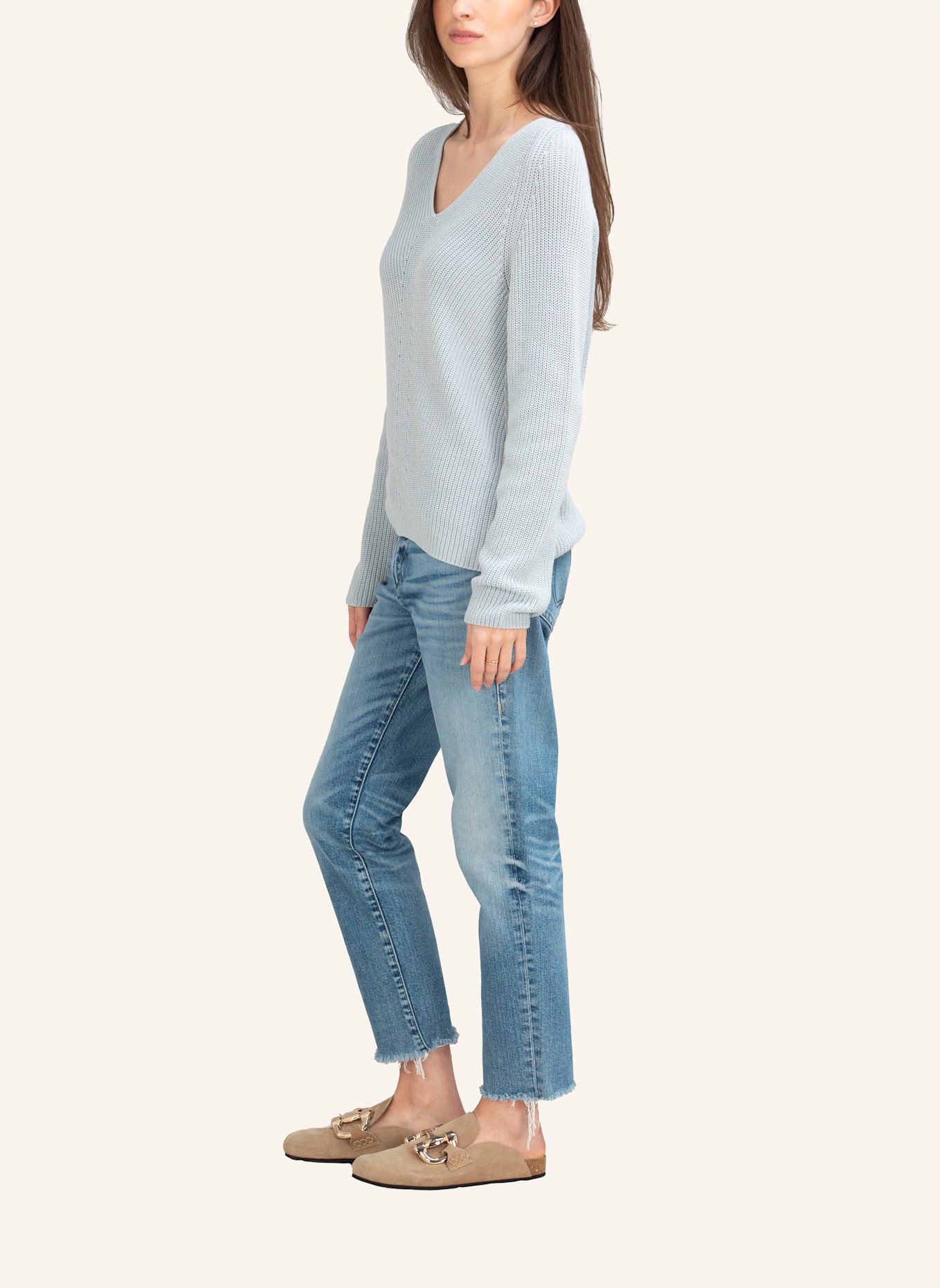 TRUE RELIGION Pullover AVA: GRAU