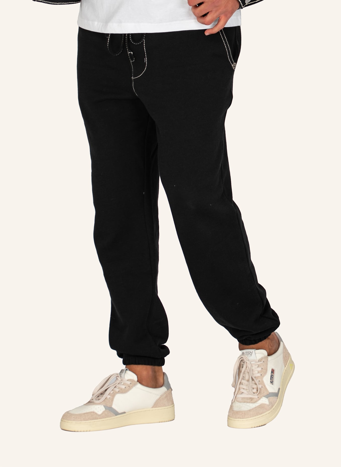 TRUE RELIGION Sweatpant: SCHWARZ