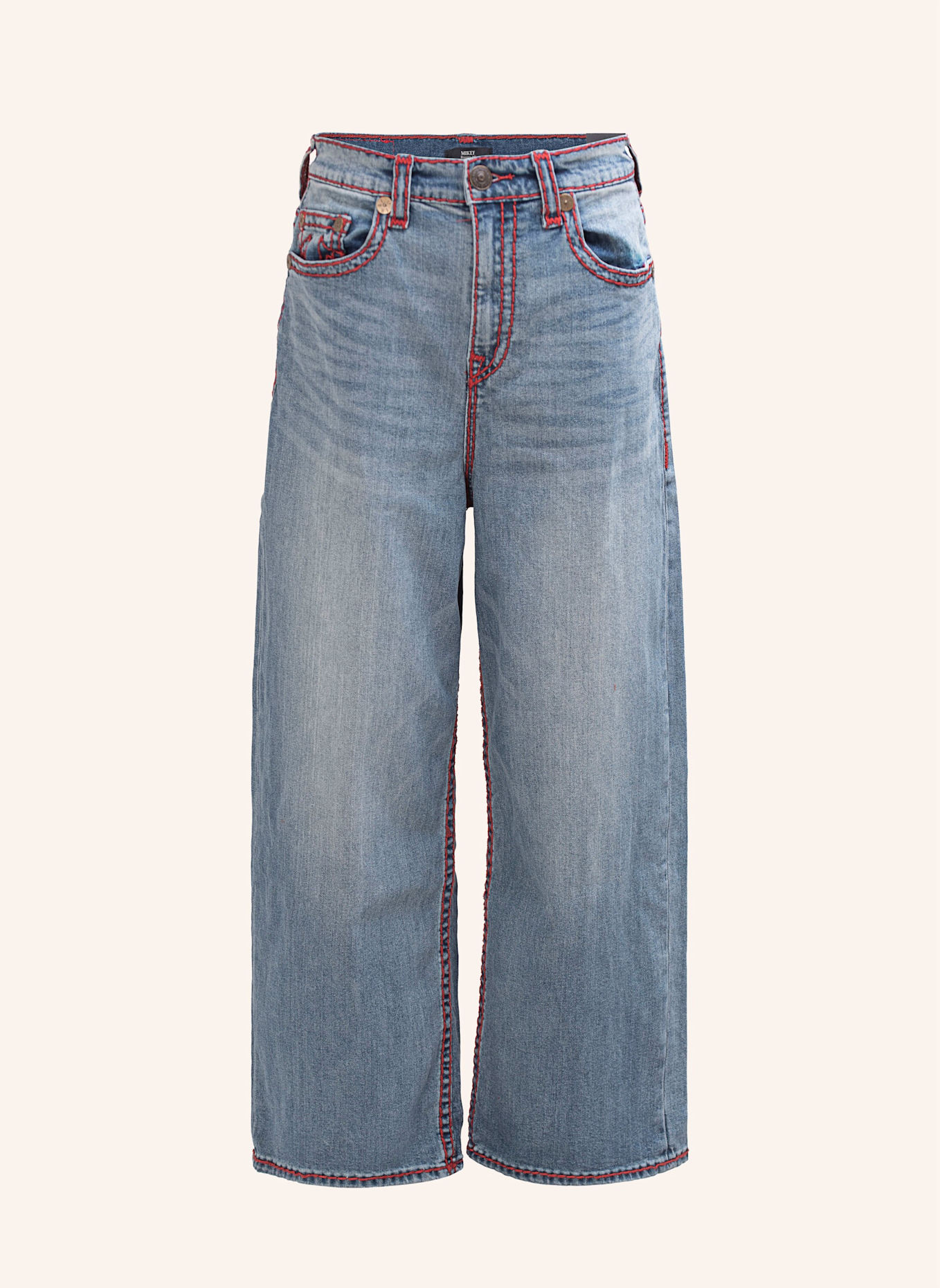 TRUE RELIGION Jeans MIKEY SUPER T BAGGY: BLAUGRAU