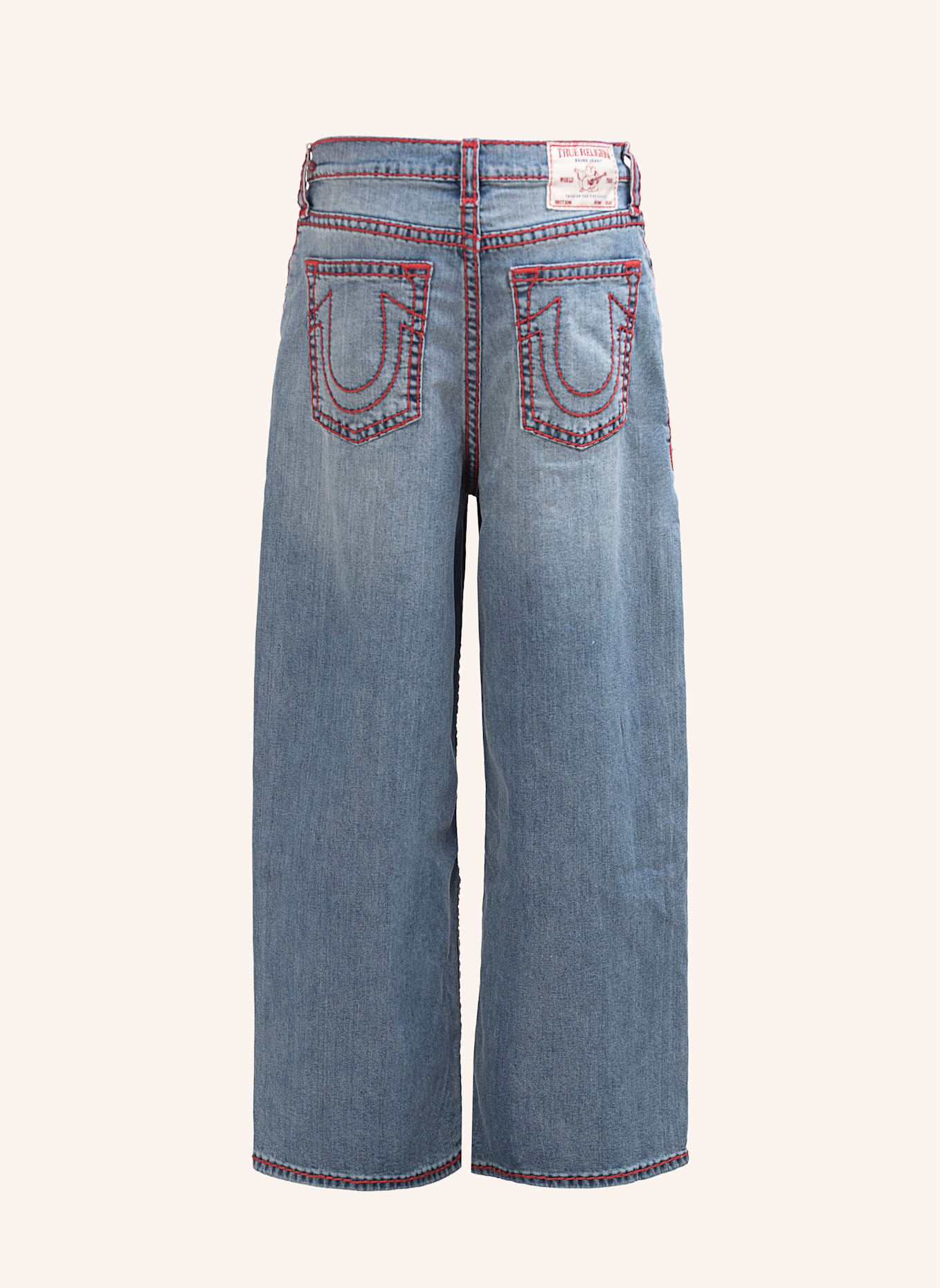 TRUE RELIGION Jeans MIKEY SUPER T BAGGY: BLAUGRAU