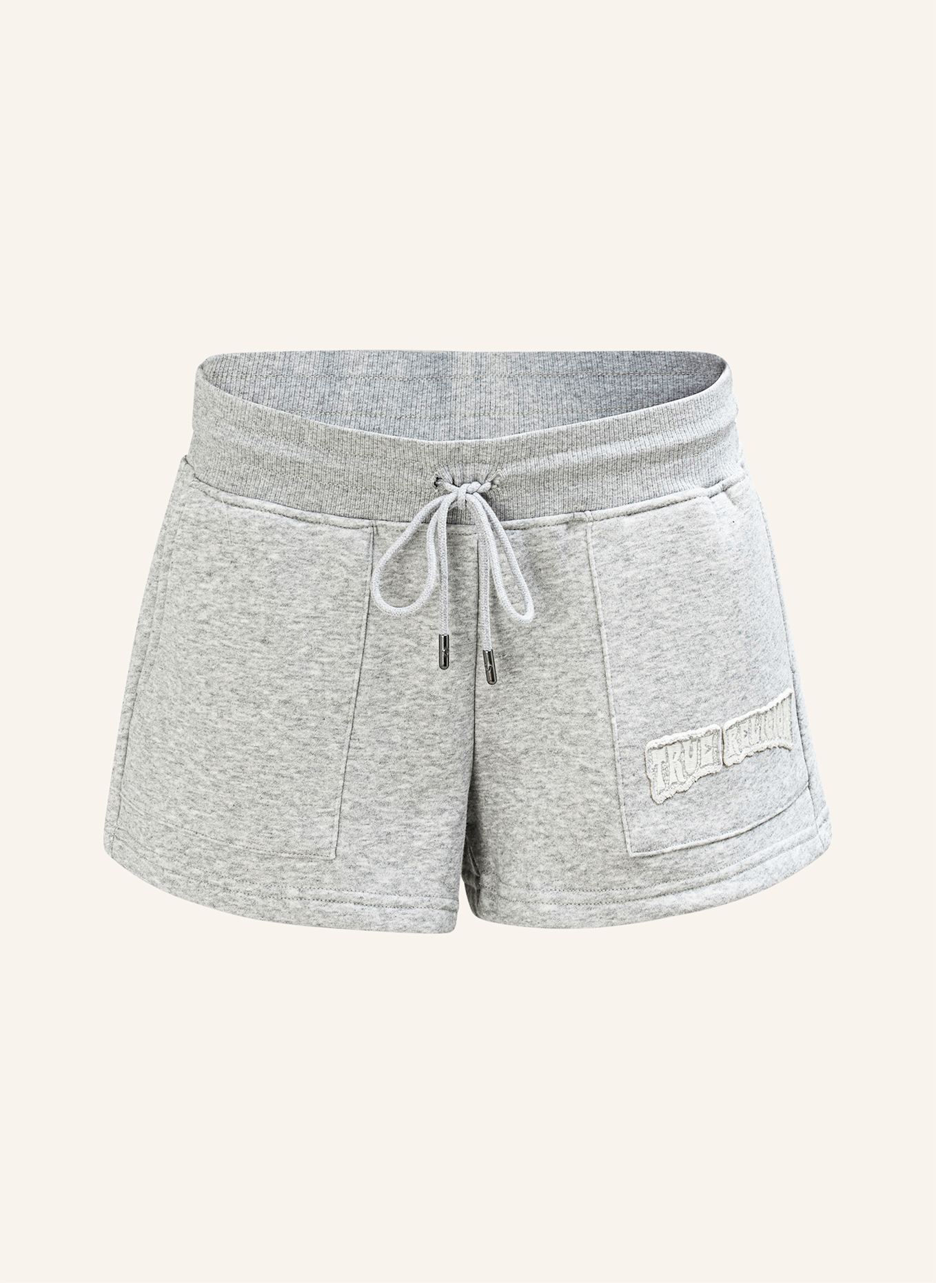 TRUE RELIGION Sweatshorts: GRAU