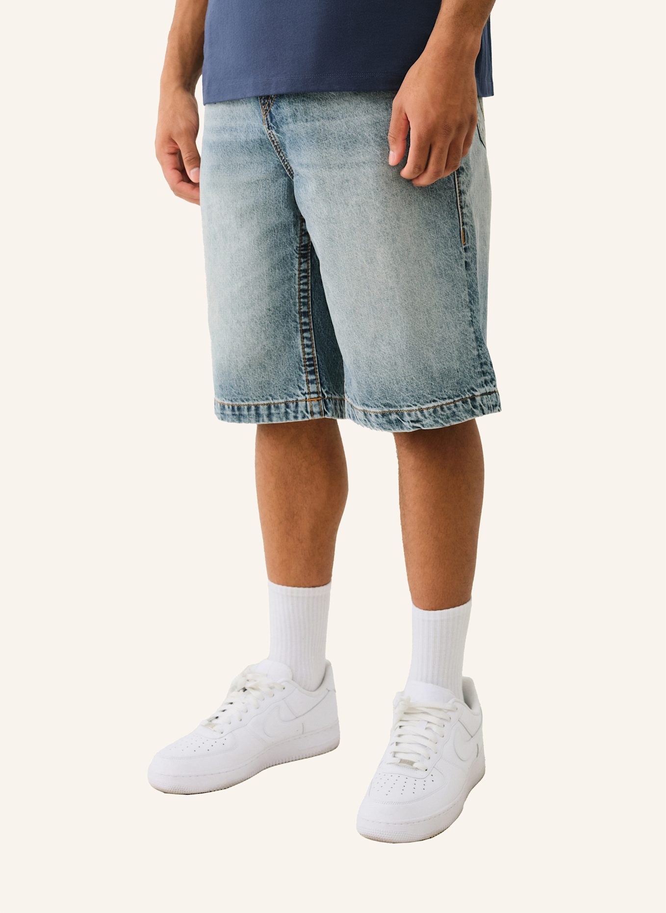 TRUE RELIGION Jeansshorts VINNY: BLAU